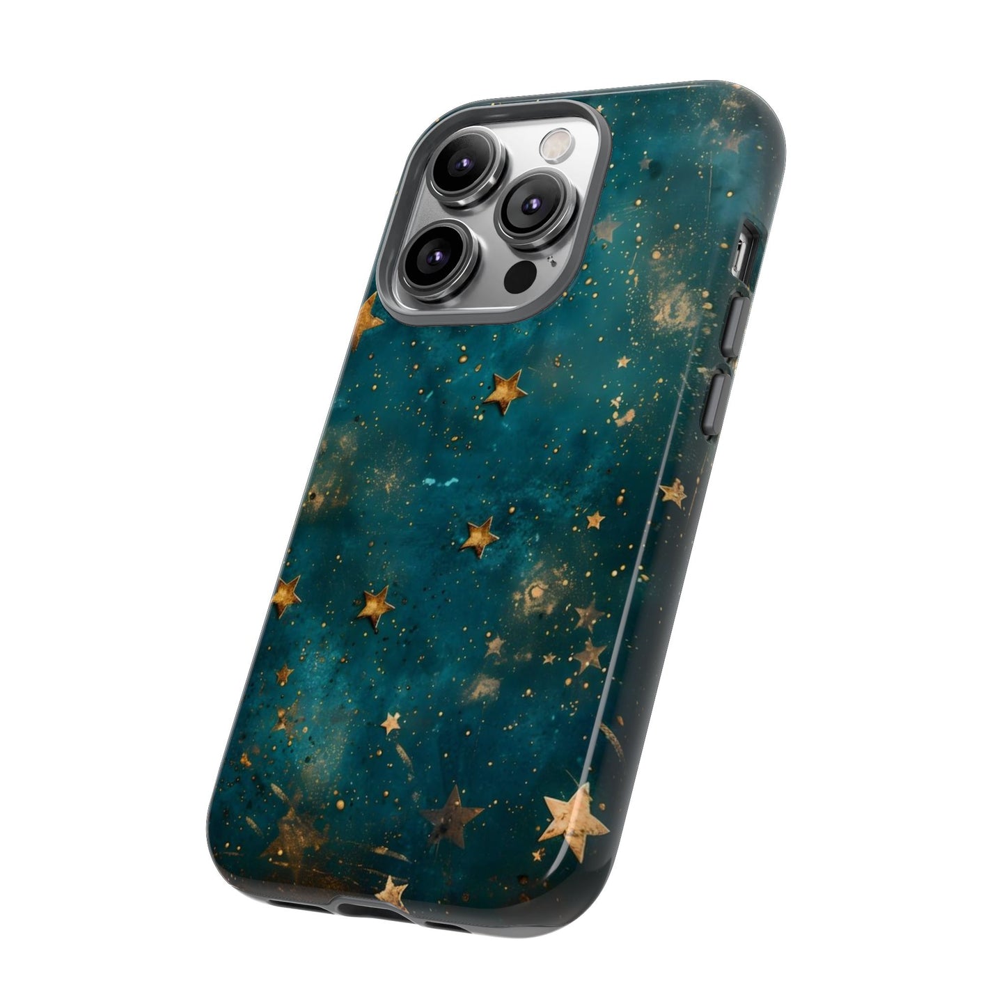 Celestial Gold Stars iPhone Case