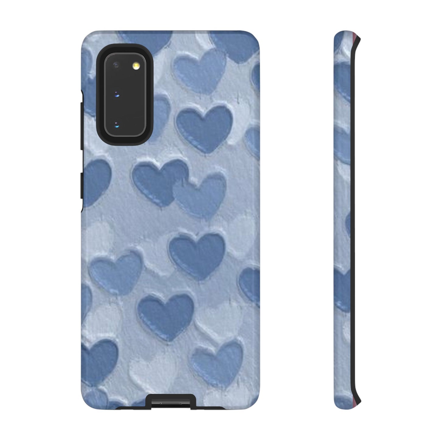 Blue Heart Chalk Wall Phone Case