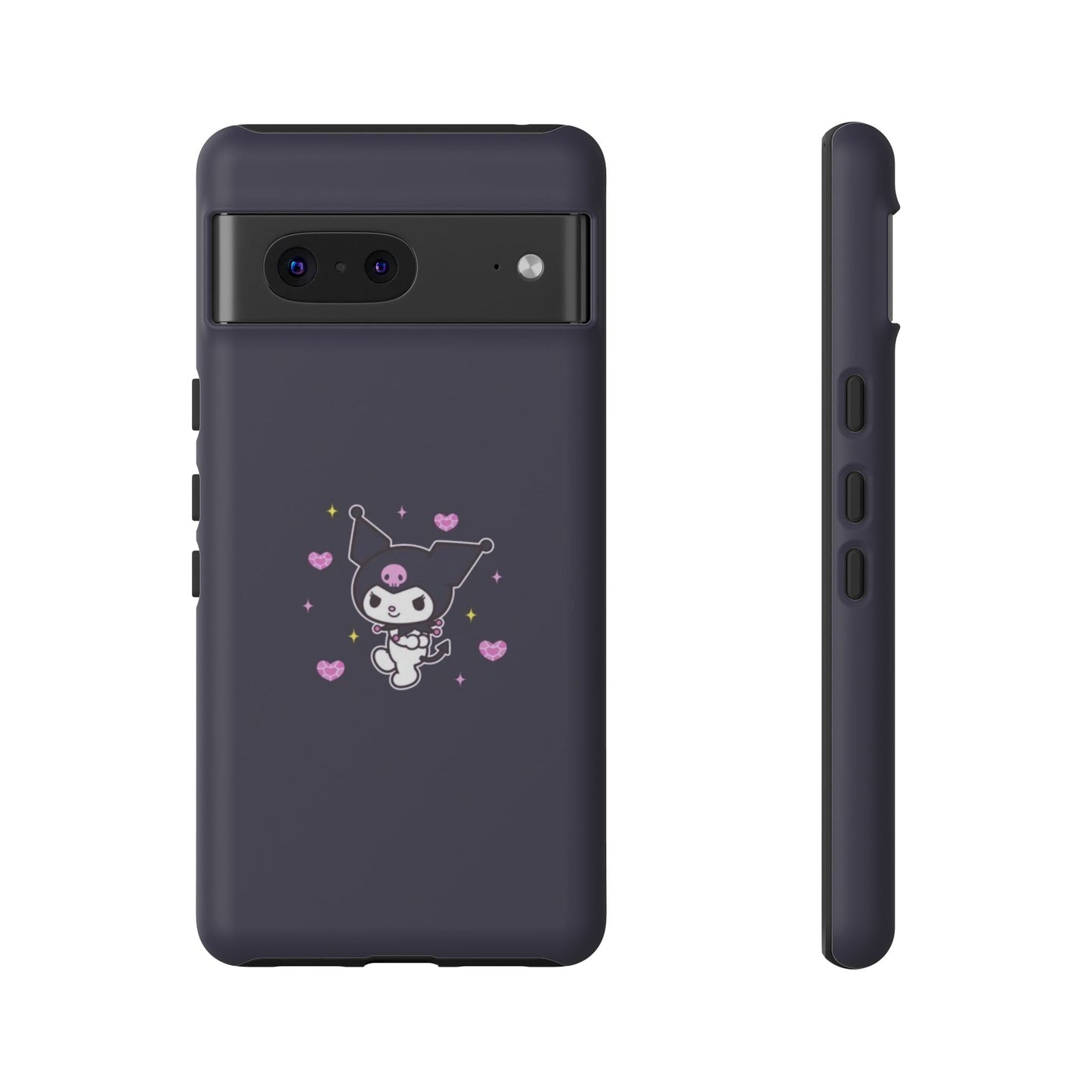 Navy Kuromi Hearts Phone Case