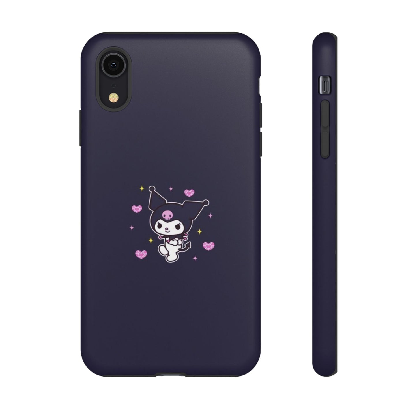 Navy Kuromi Hearts Phone Case