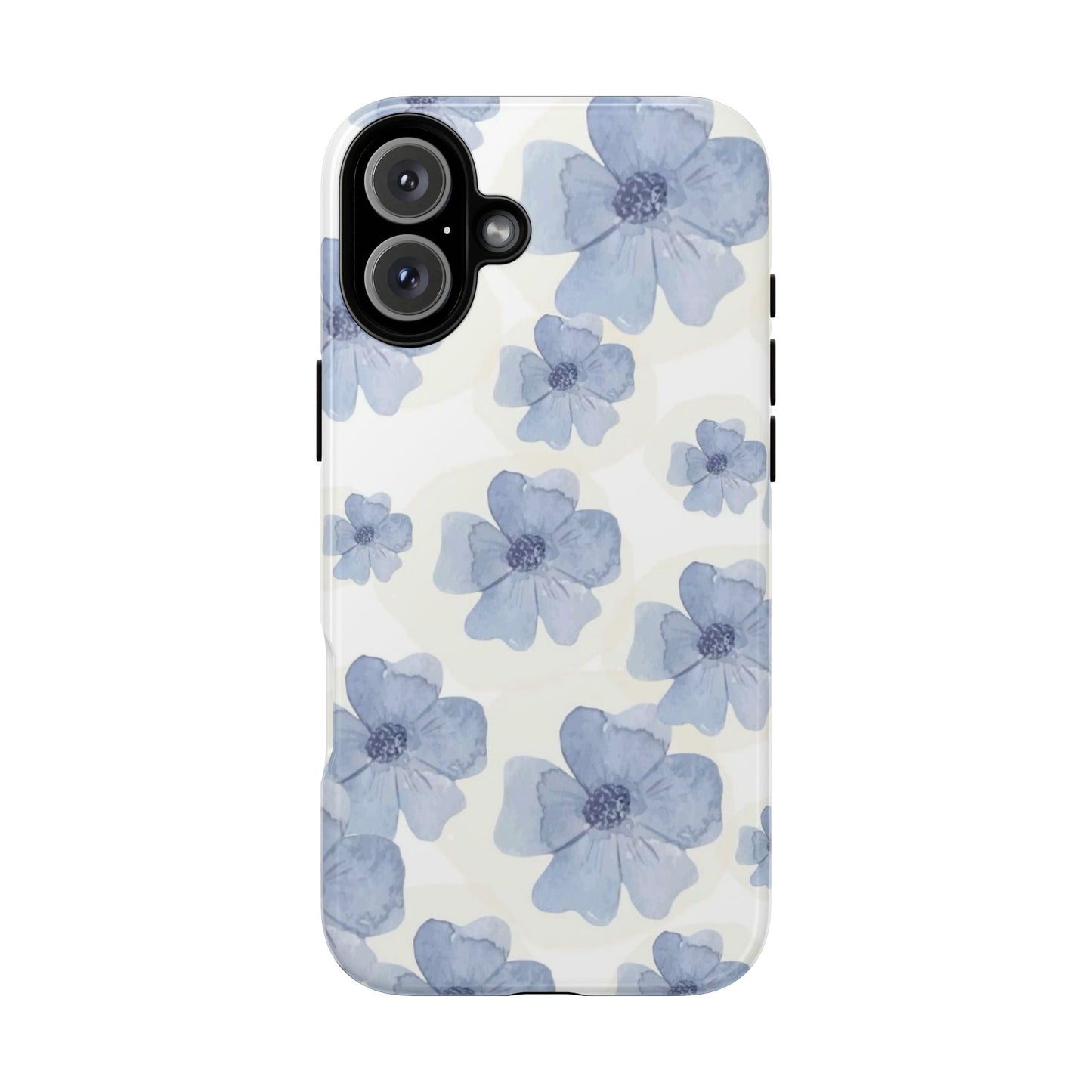 Blue Watercolor Flower iPhone Case