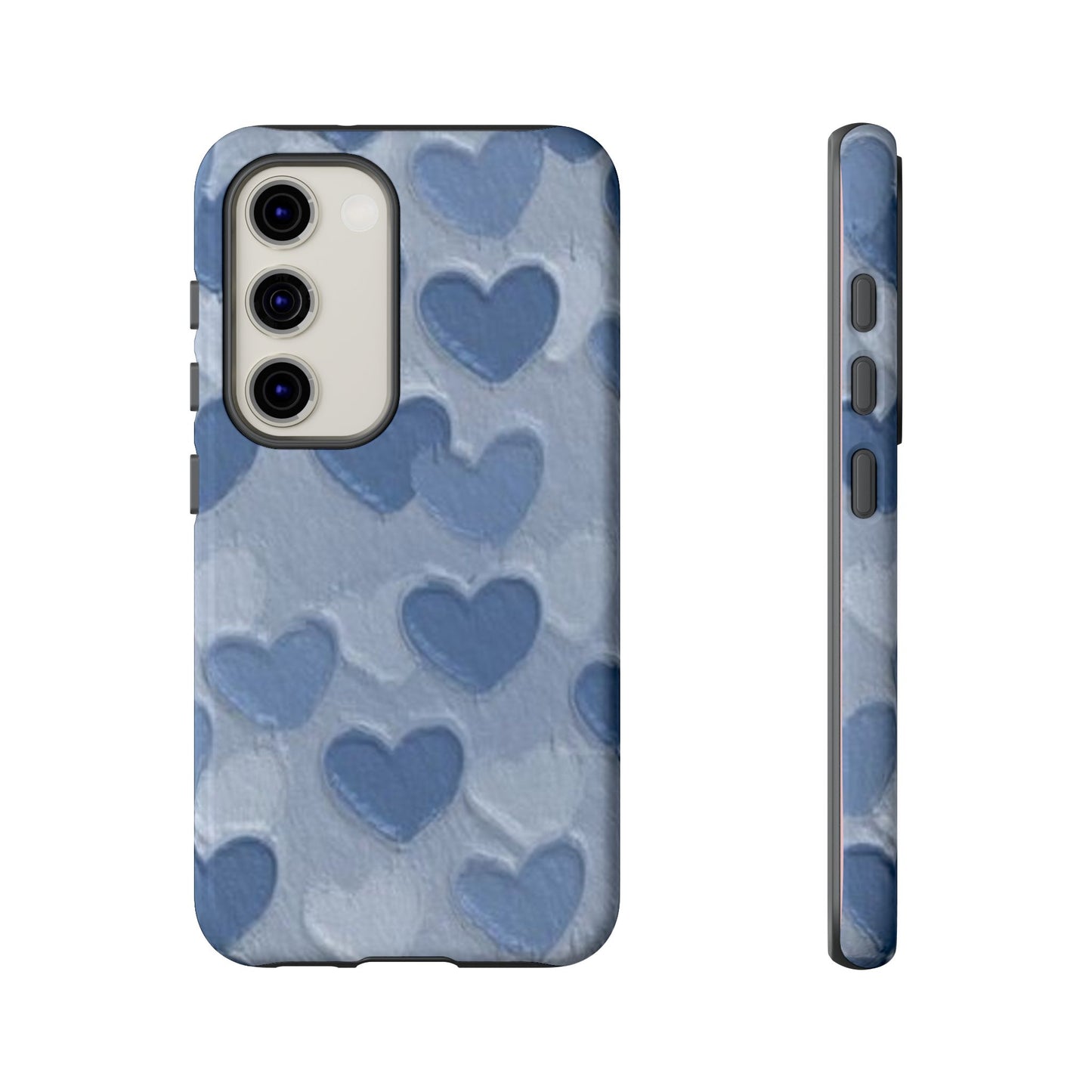 Blue Heart Chalk Wall Phone Case