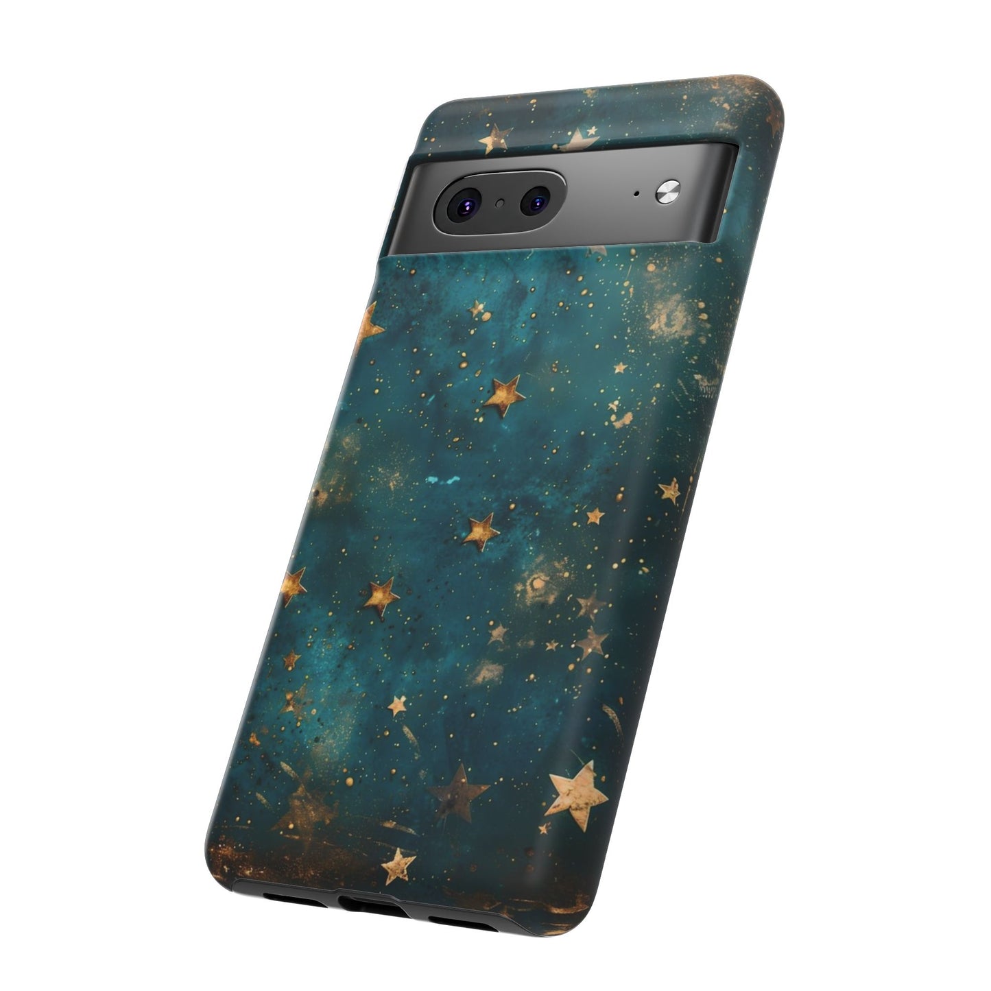 Celestial Gold Stars iPhone Case