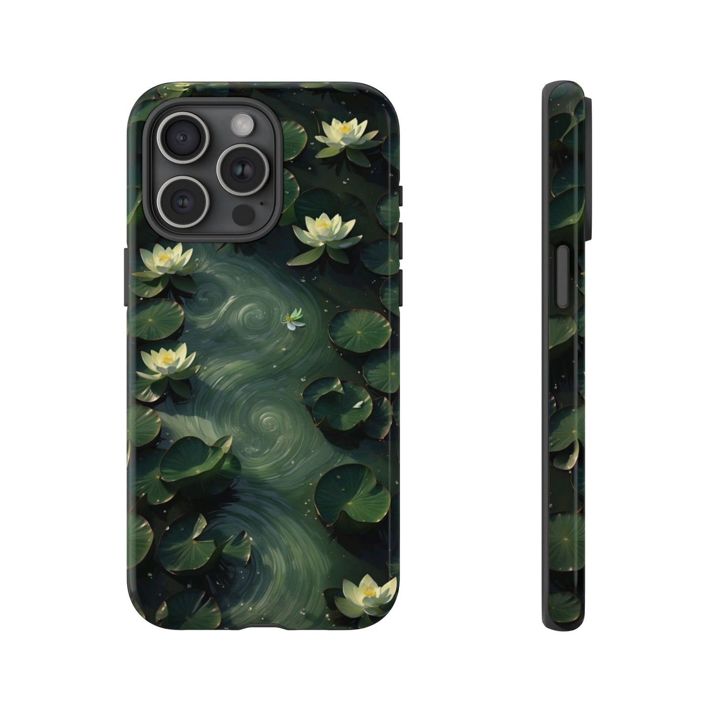 Lilypad Swirls iPhone Case