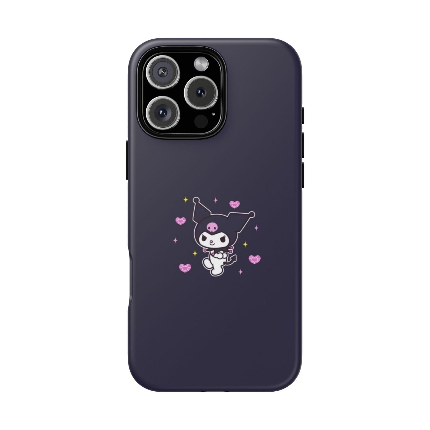 Navy Kuromi Hearts Phone Case