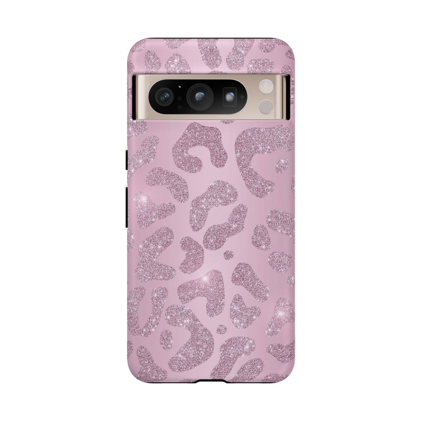 Pink Glitter Cheetah iPhone Case