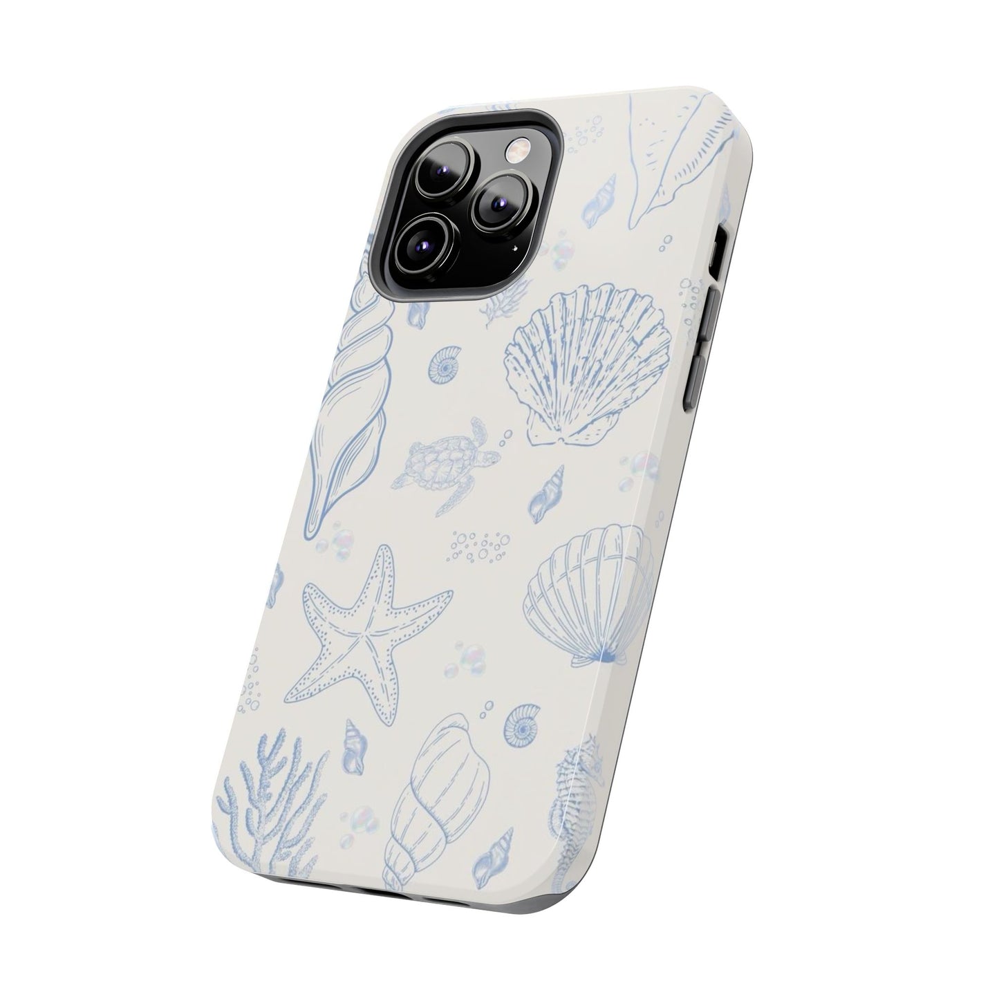 Blue Coastal Coral iPhone Case