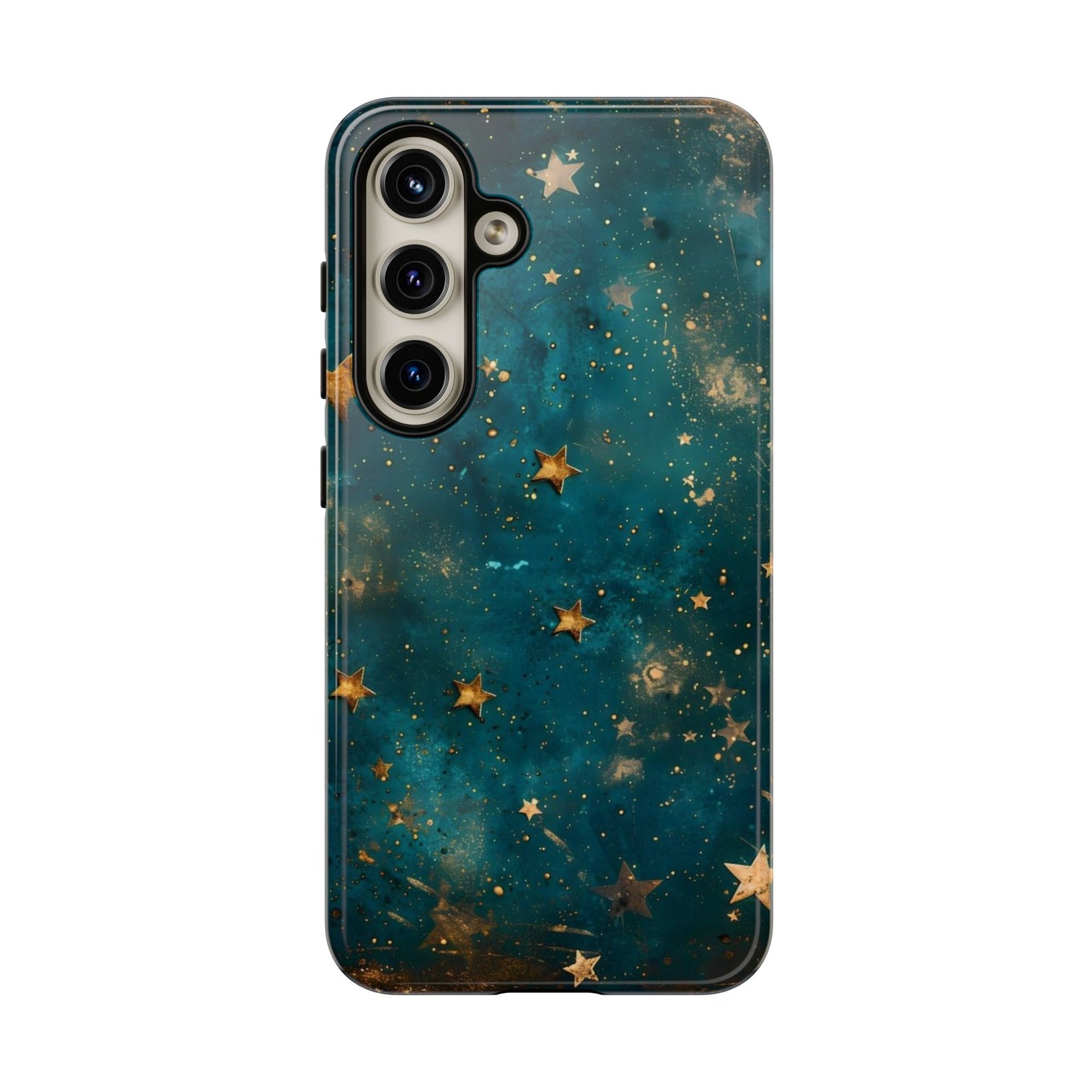 Celestial Gold Stars iPhone Case