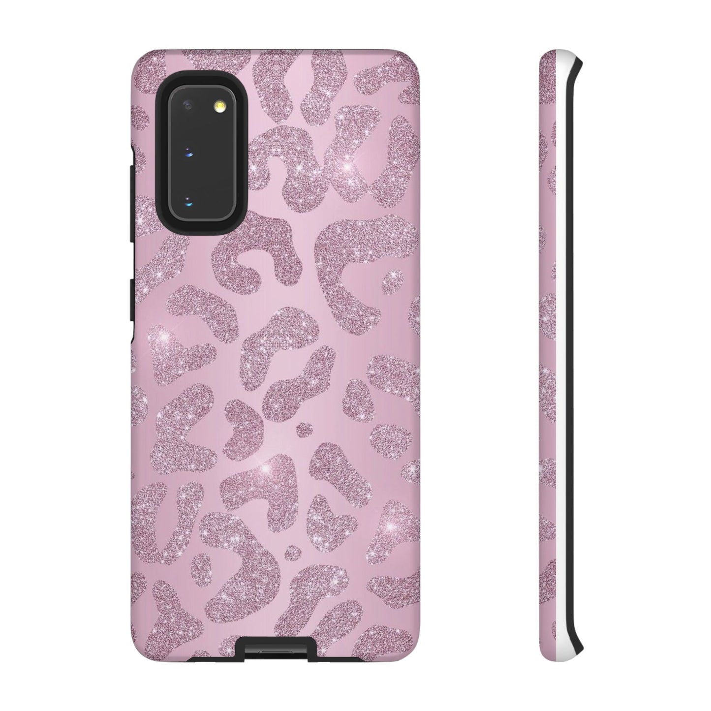 Pink Glitter Cheetah iPhone Case