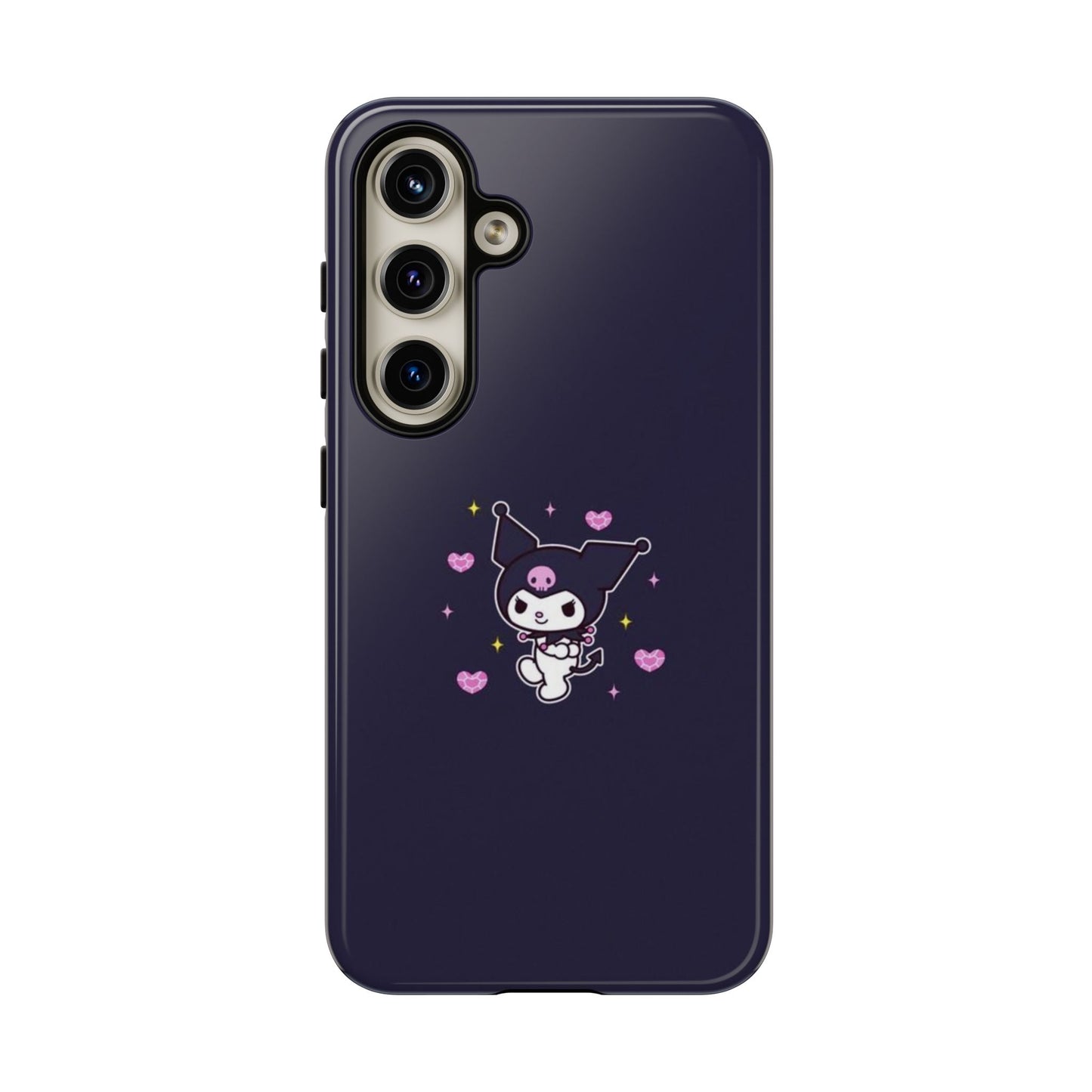 Navy Kuromi Hearts Phone Case