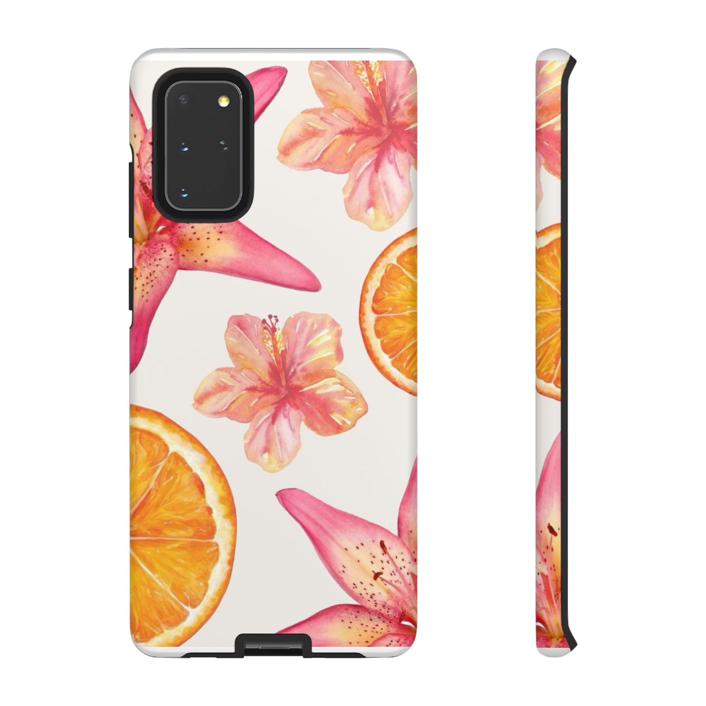 Orange Hibiscus iPhone Case