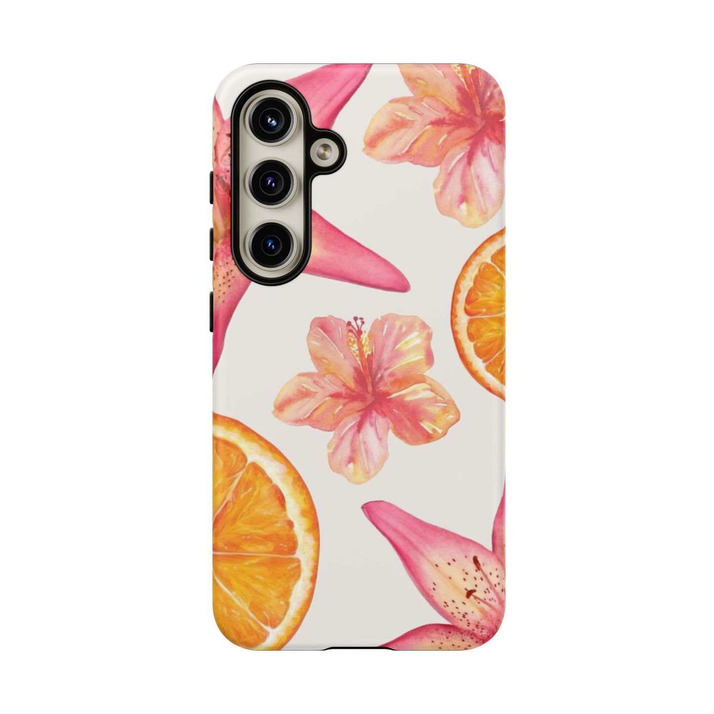 Orange Hibiscus iPhone Case