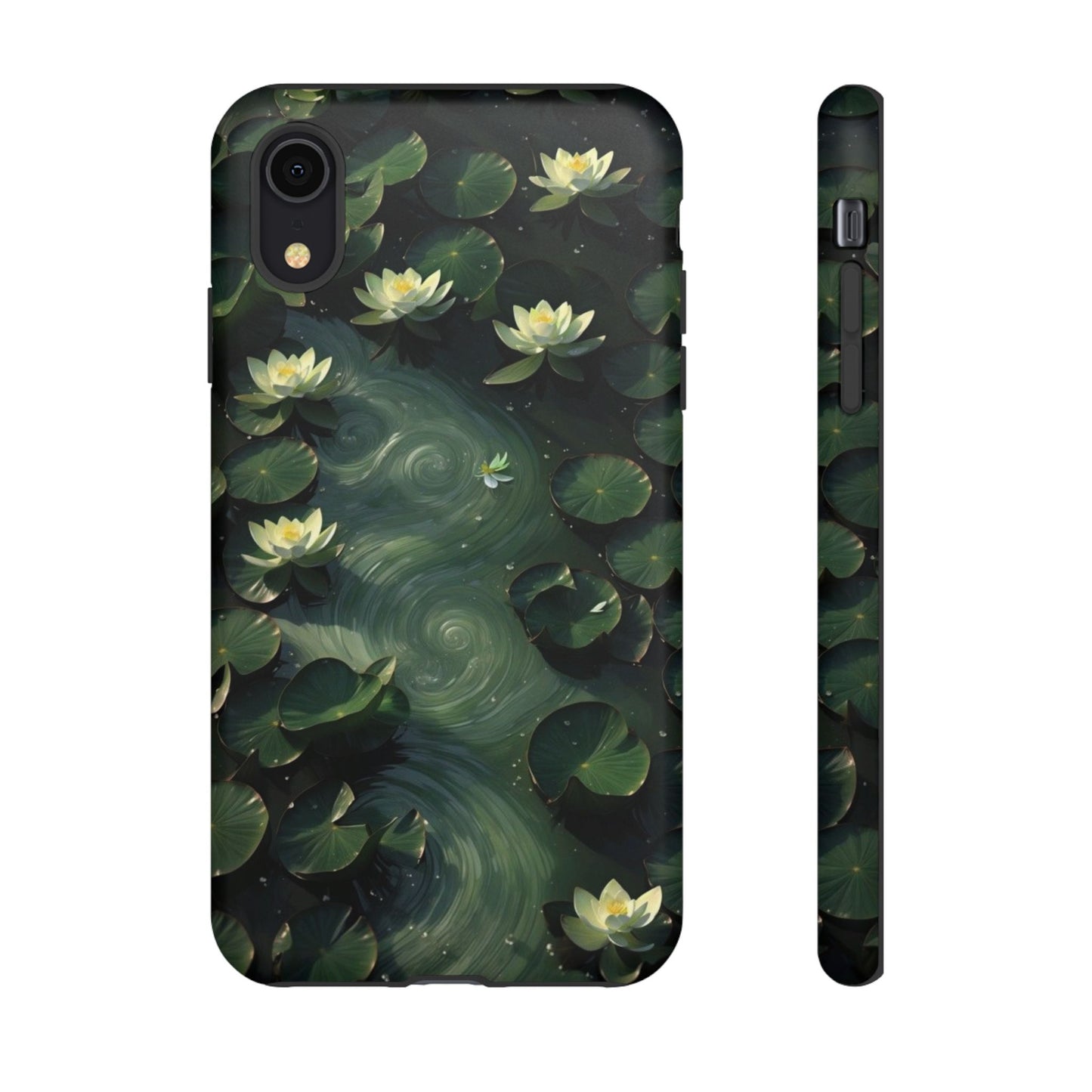 Lilypad Swirls iPhone Case