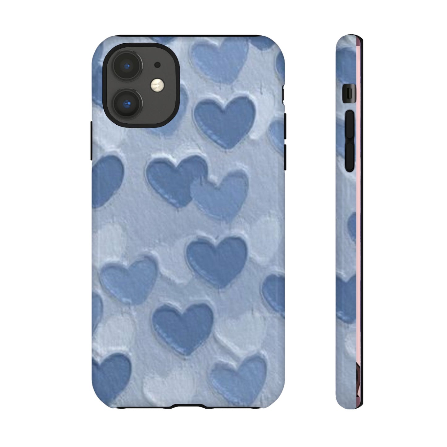 Blue Heart Chalk Wall Phone Case