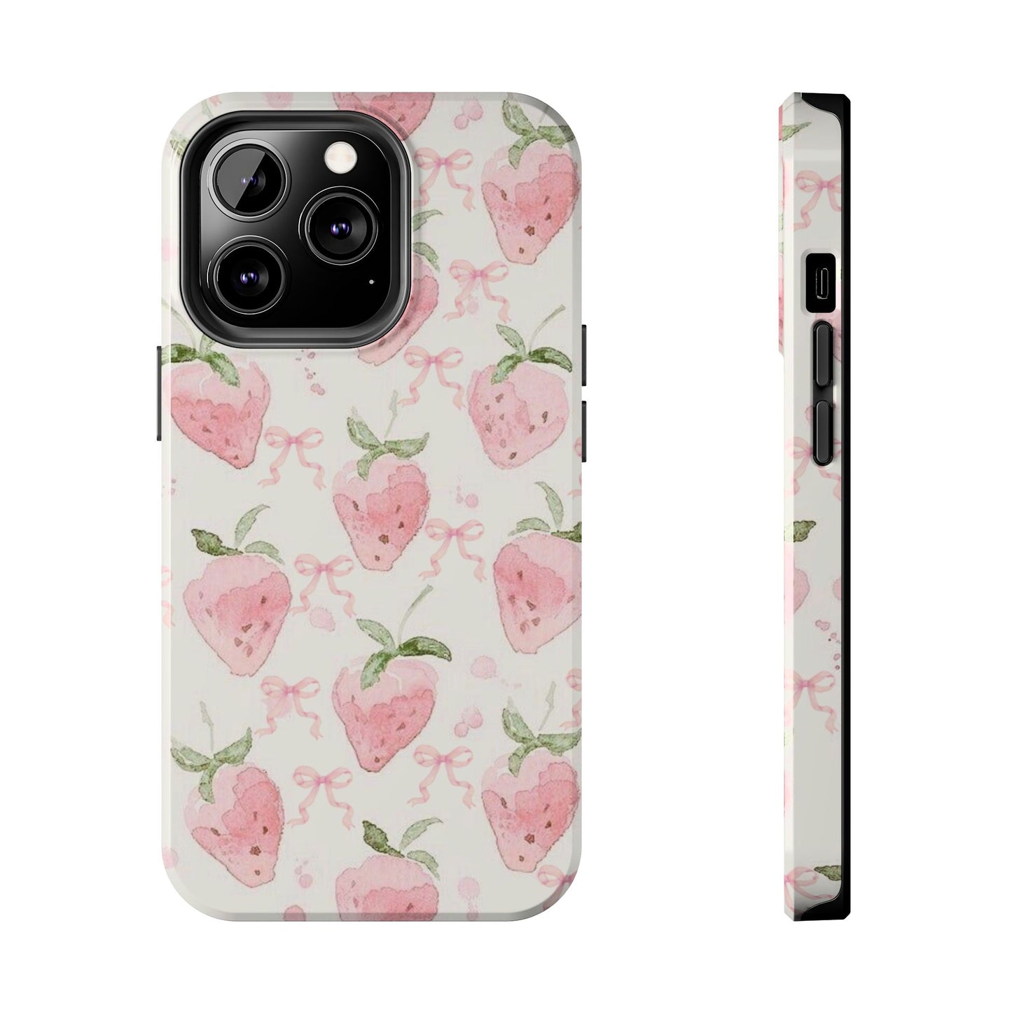 Strawberry Bows iPhone Case