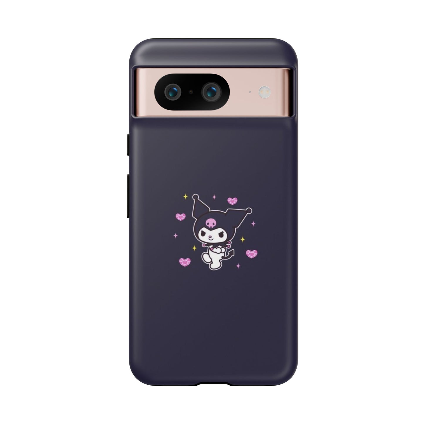 Navy Kuromi Hearts Phone Case