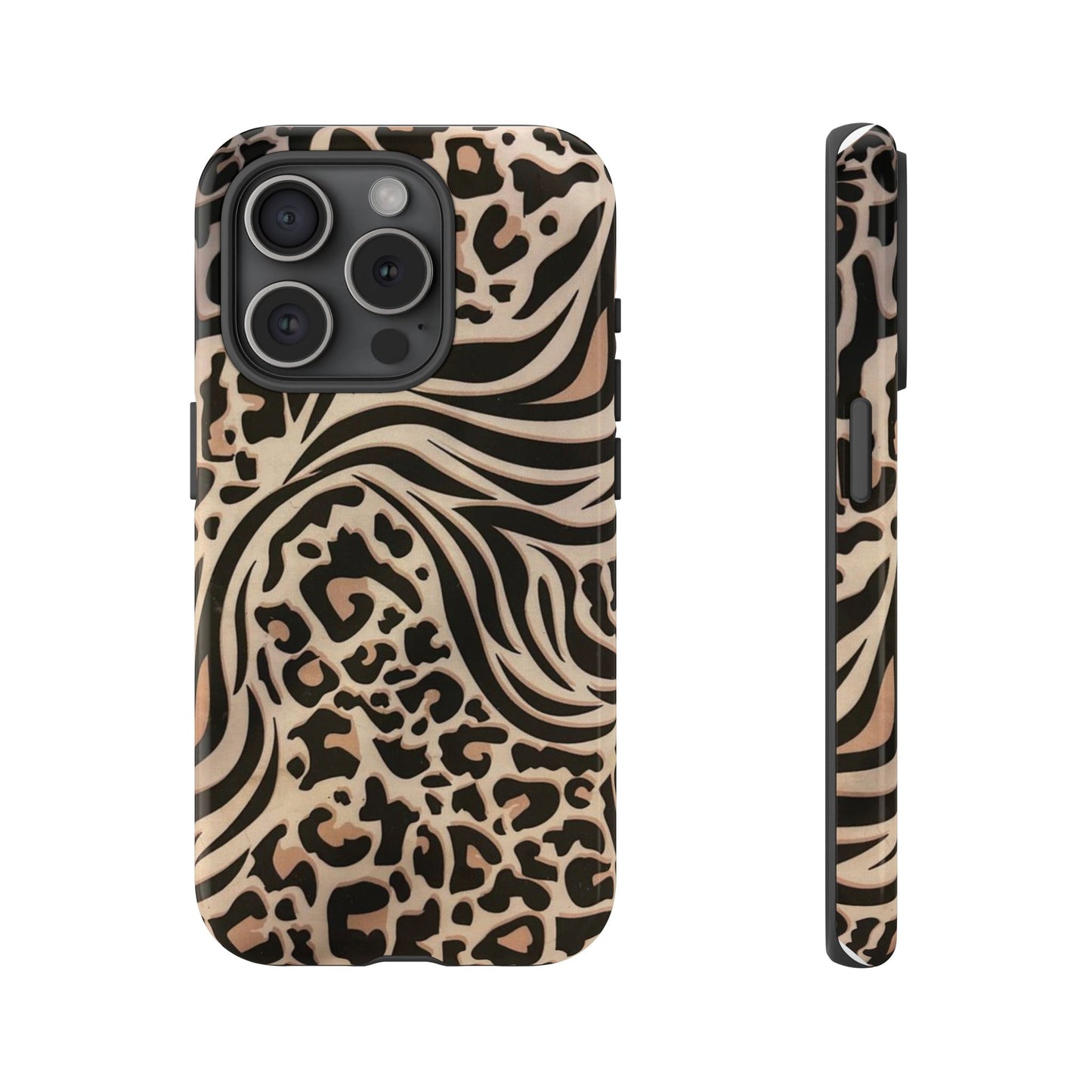 Cheetah Zebra iPhone Case