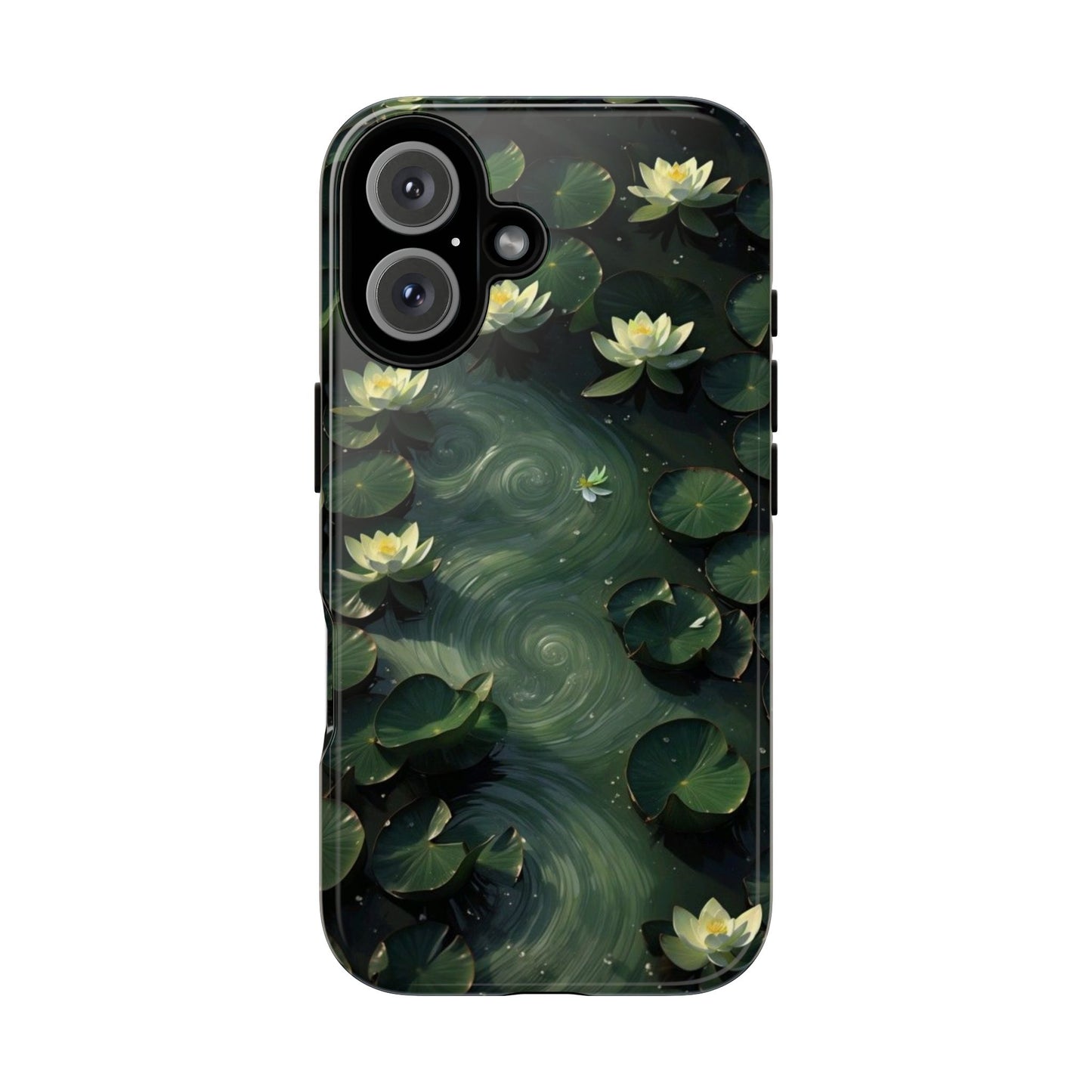 Lilypad Swirls iPhone Case