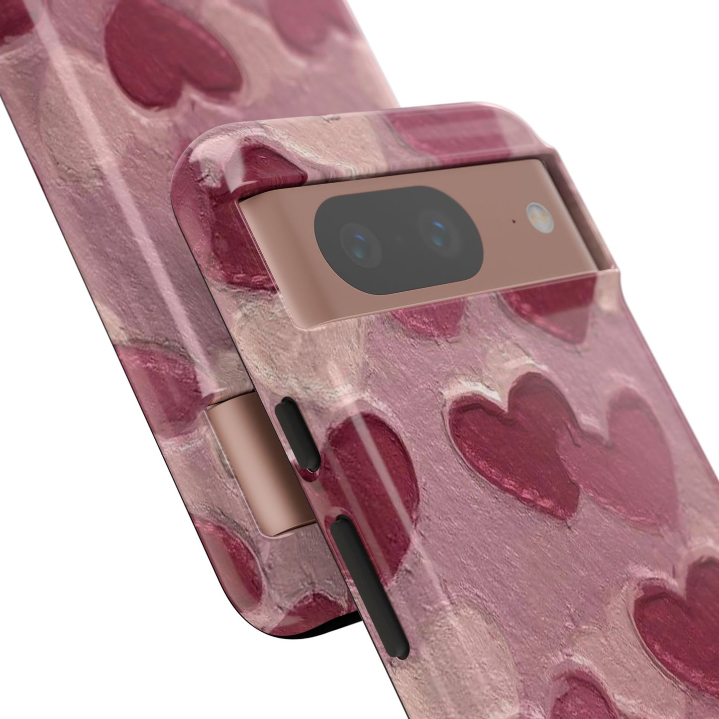 Pink Heart Chalk Wall Phone Case