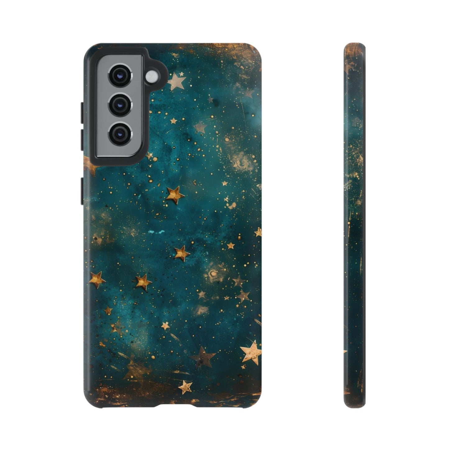 Celestial Gold Stars iPhone Case