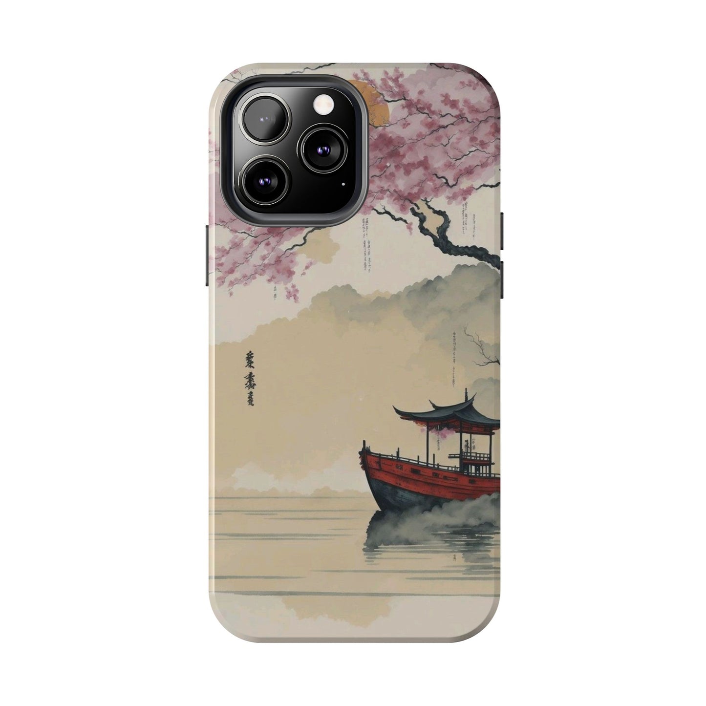 Cherry Blossom Boat iPhone Case