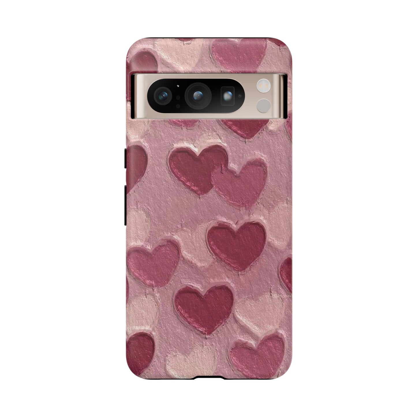 Pink Heart Chalk Wall Phone Case