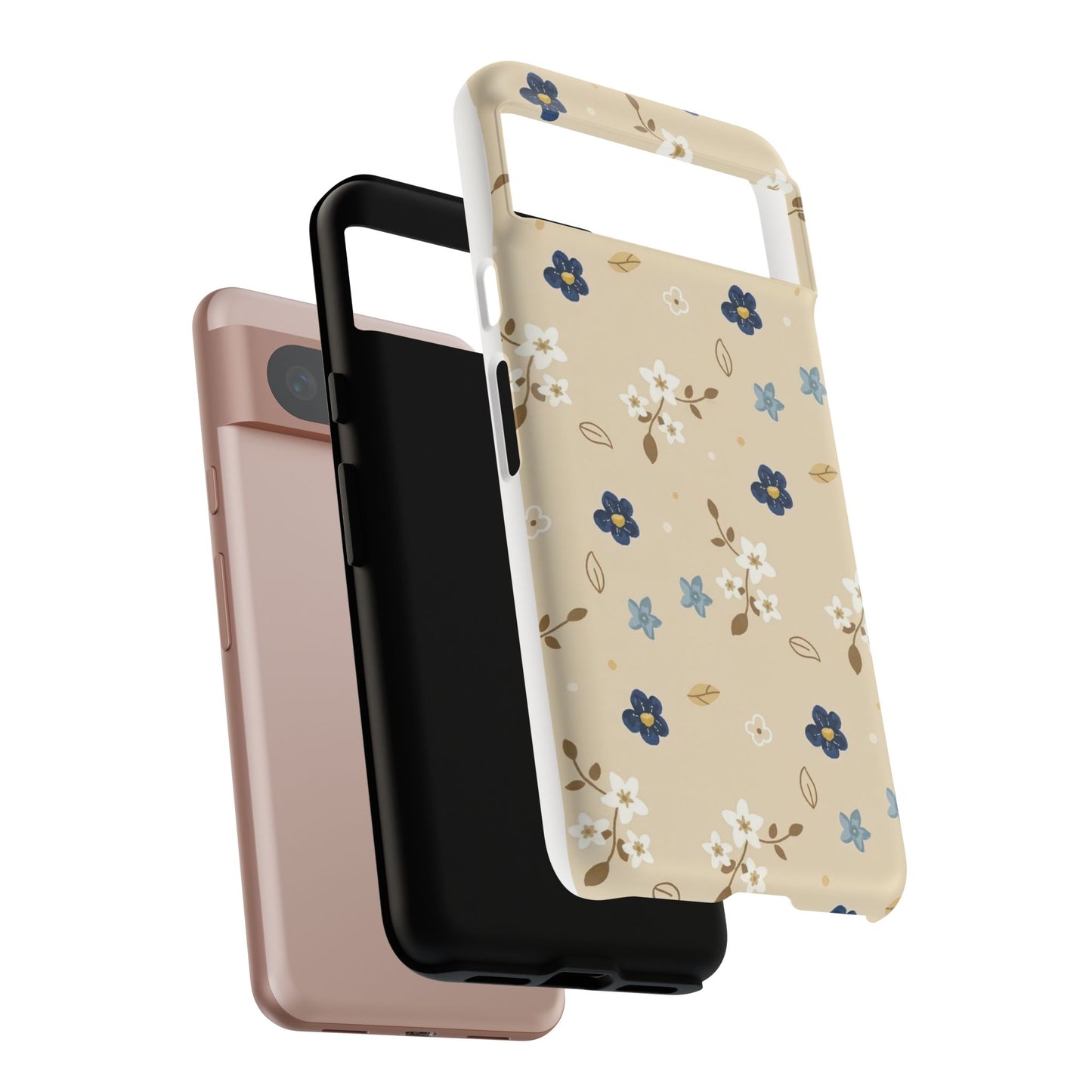 Navy Daisy Phone Case