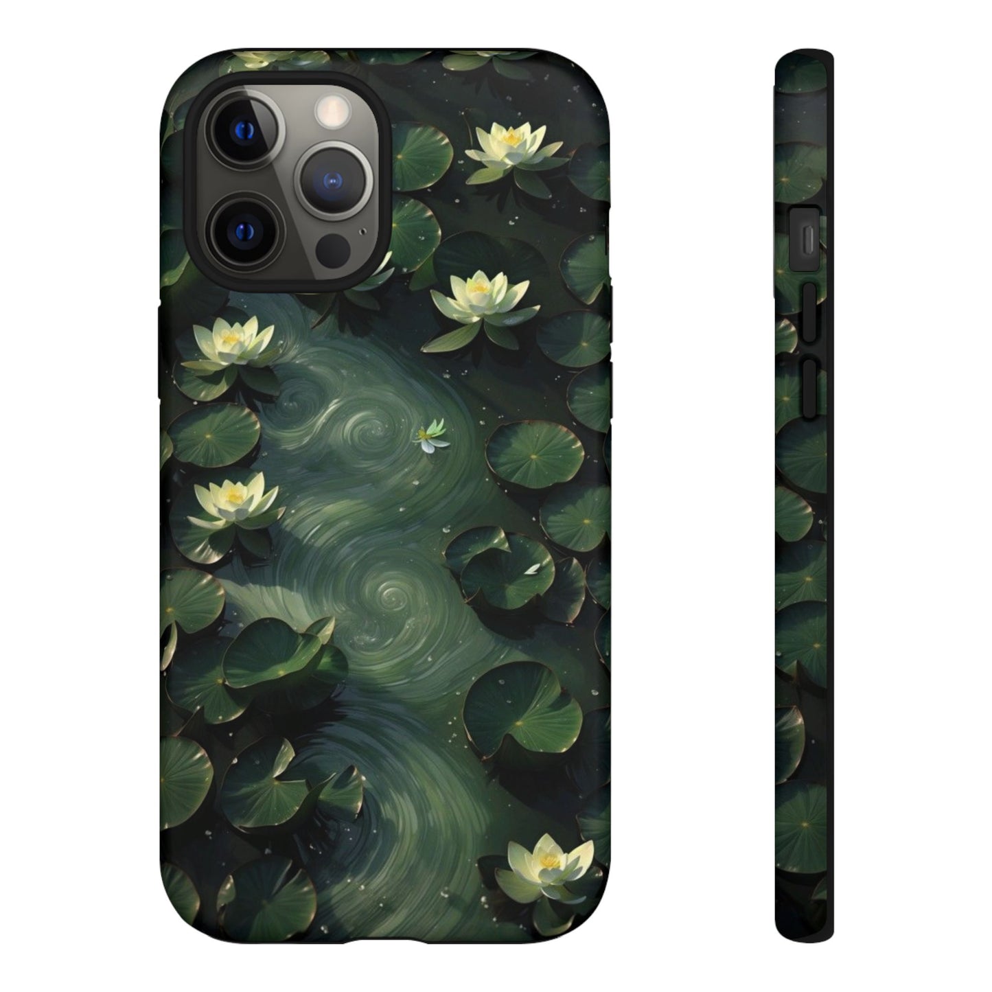 Lilypad Swirls iPhone Case