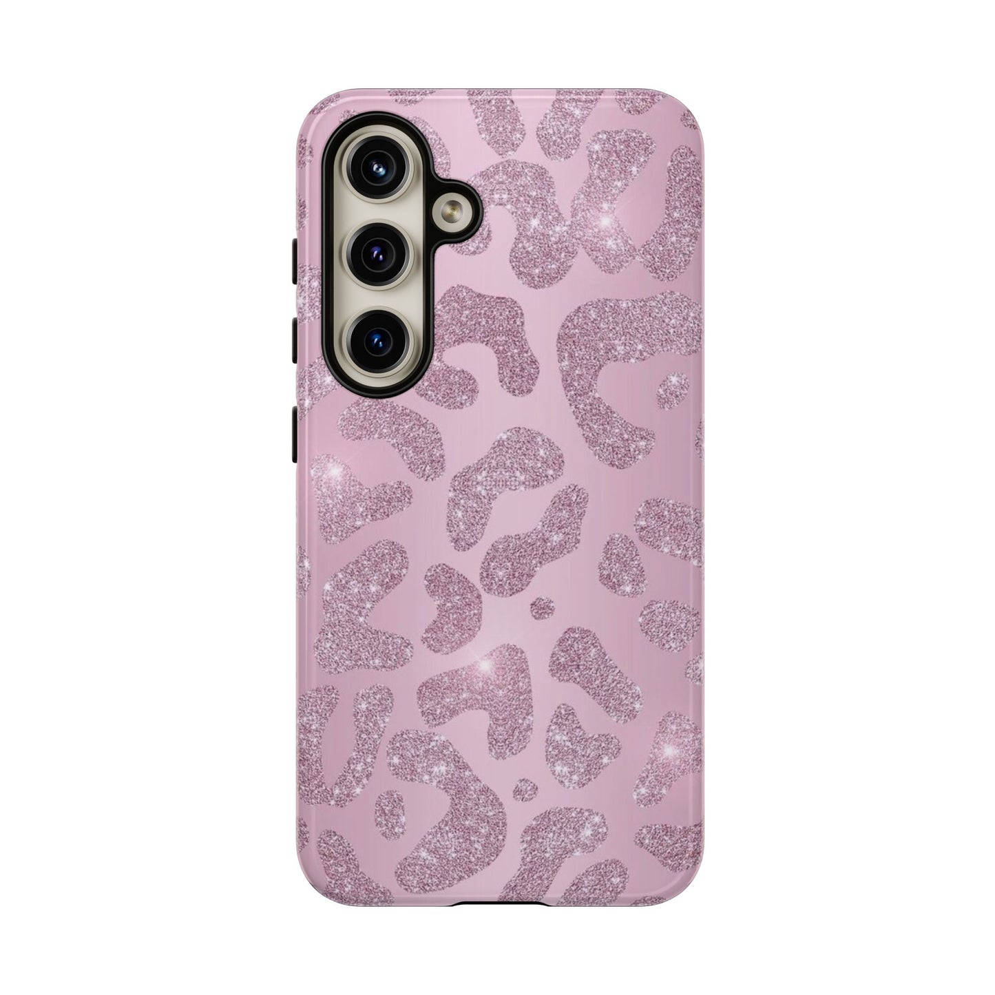 Pink Glitter Cheetah iPhone Case