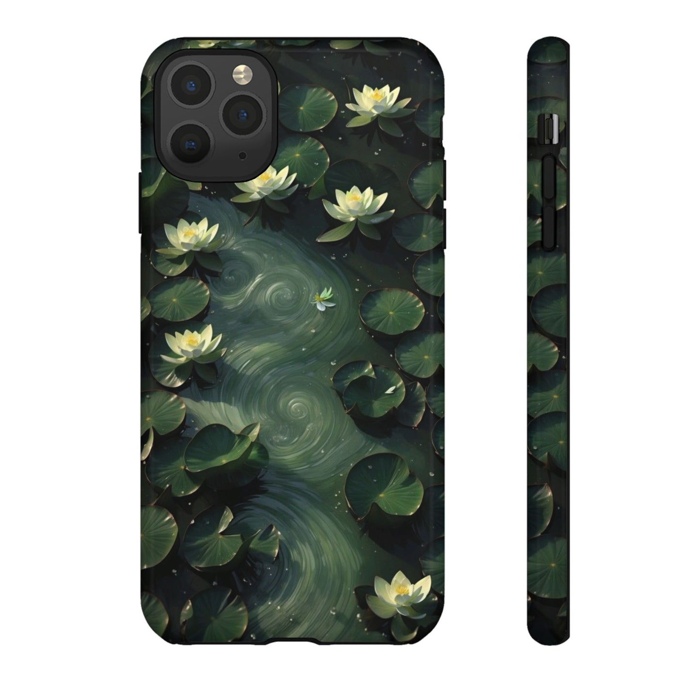 Lilypad Swirls iPhone Case