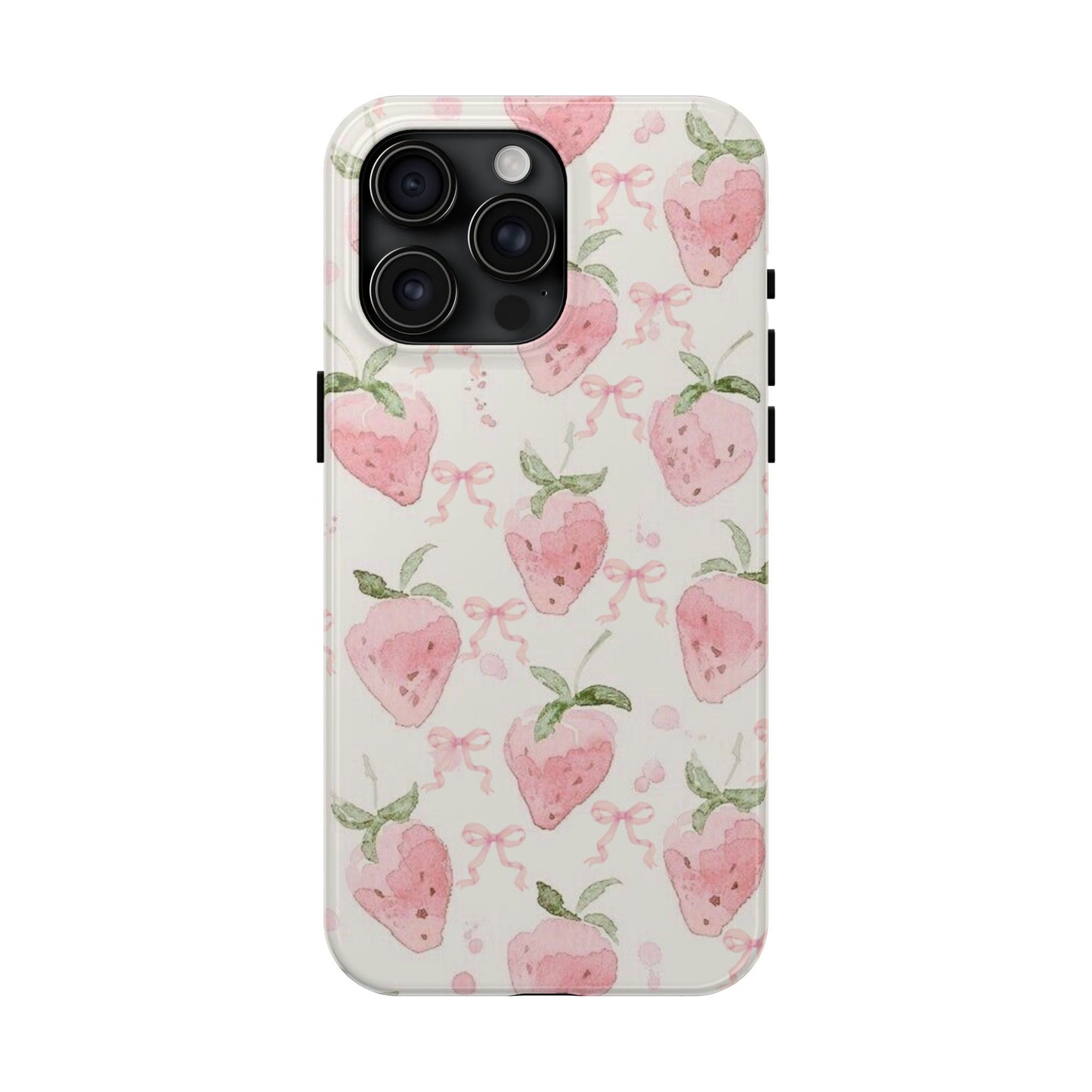 Strawberry Bows iPhone Case