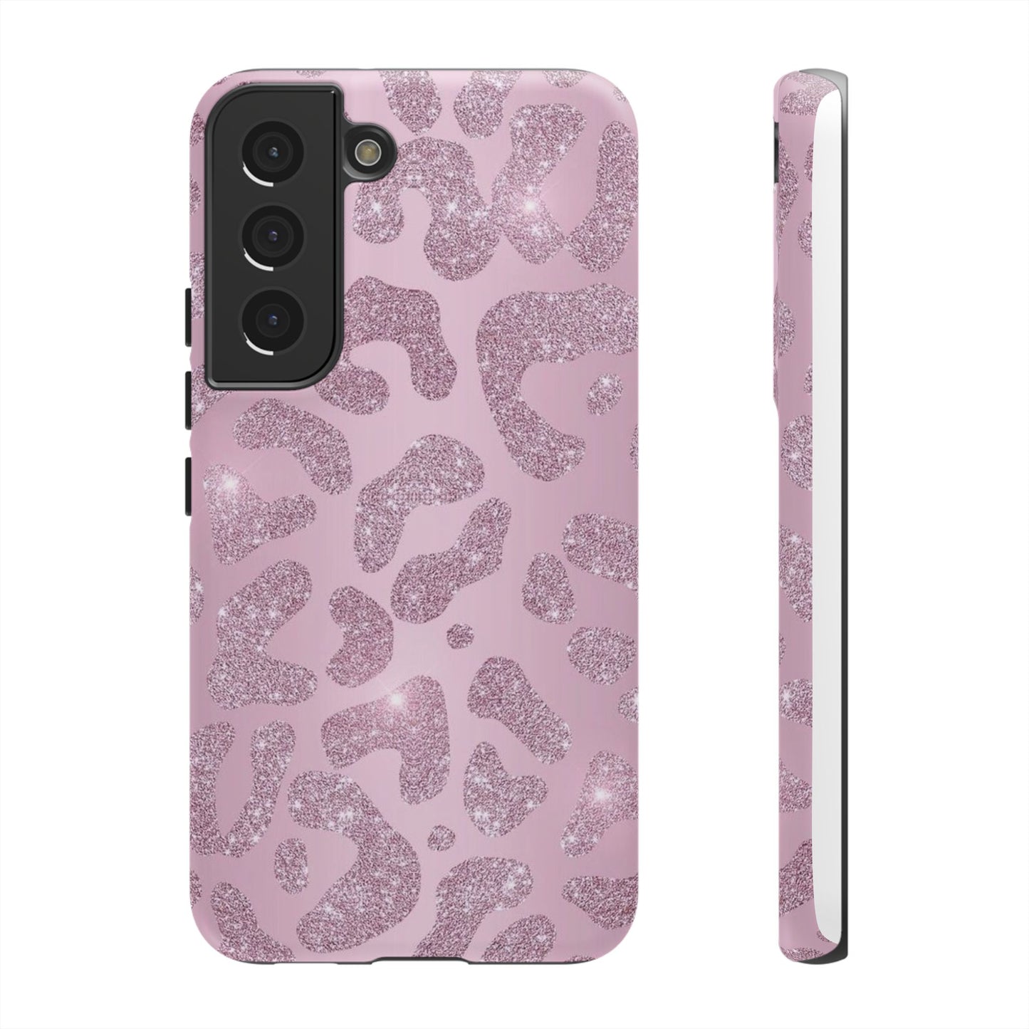 Pink Glitter Cheetah iPhone Case