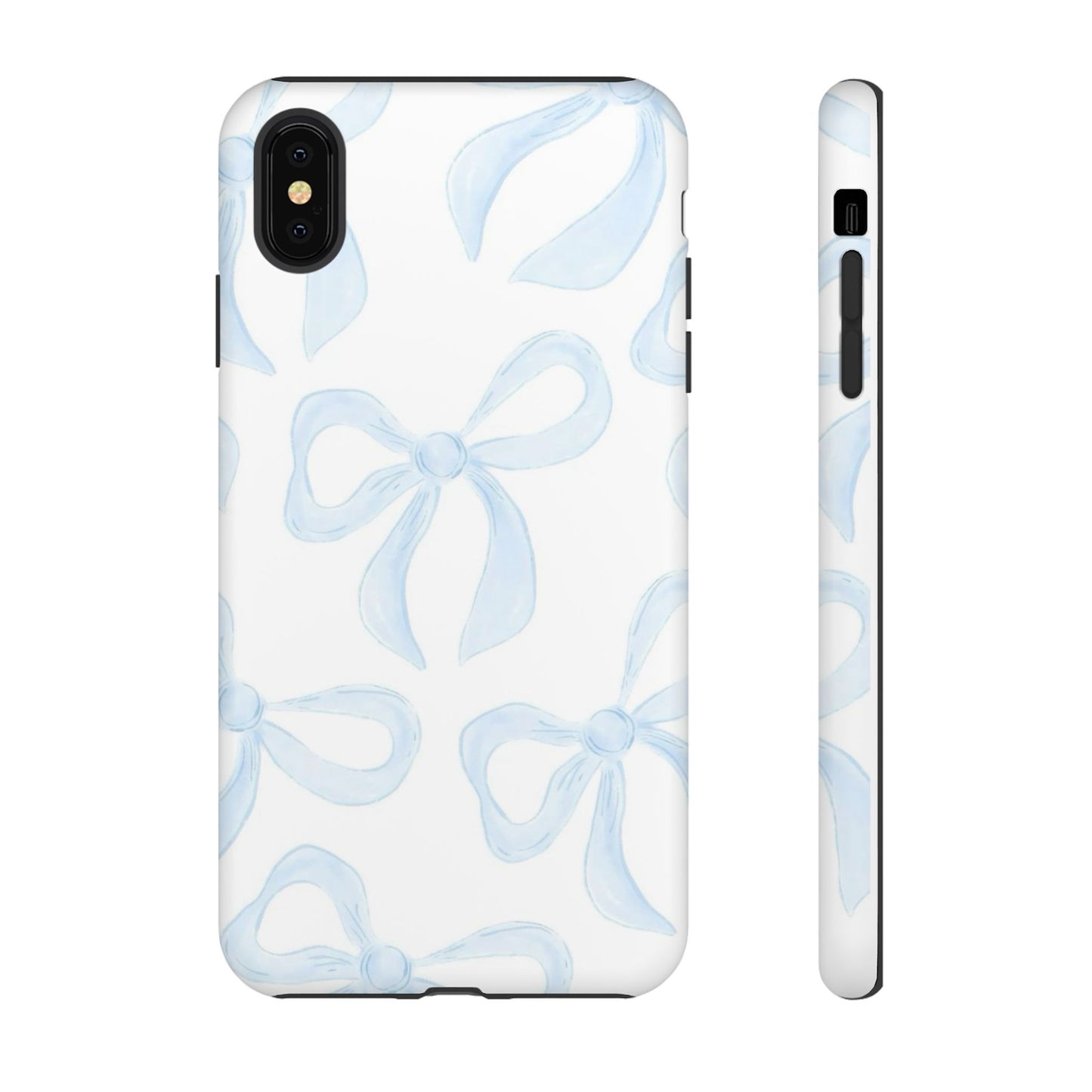 Blue Coquette Bow iPhone Case