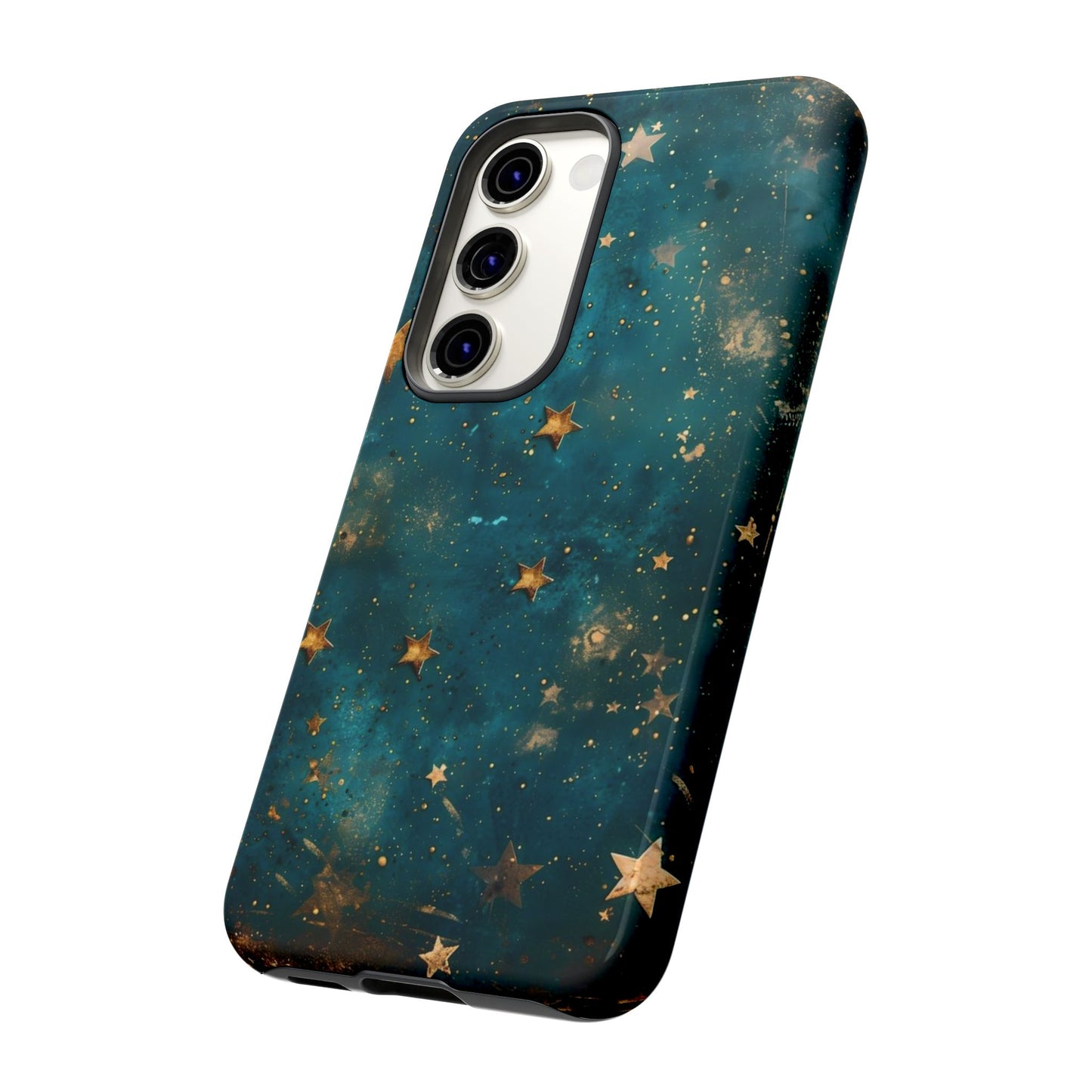 Celestial Gold Stars iPhone Case