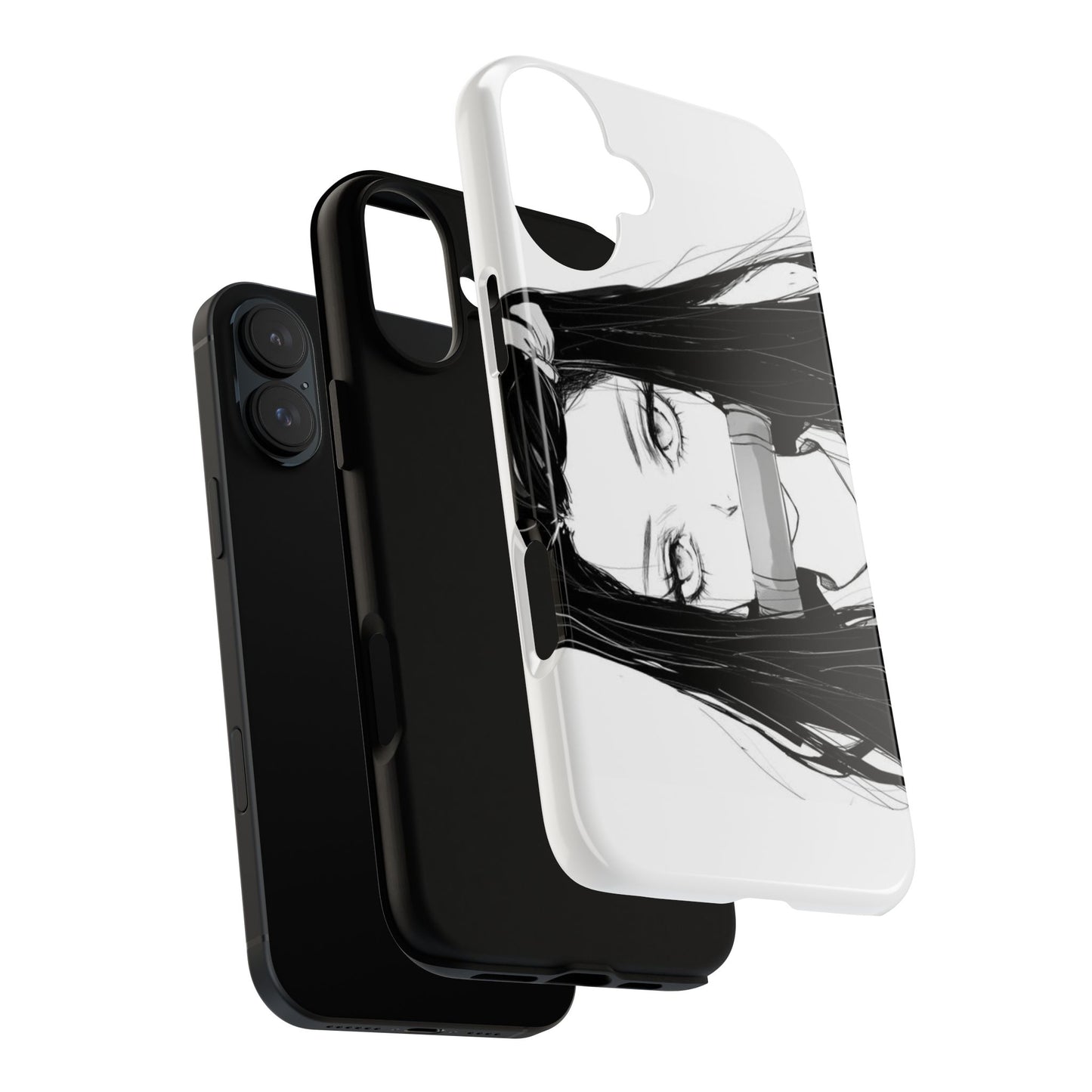 White Nezuko Kamado Clipart Phone Case