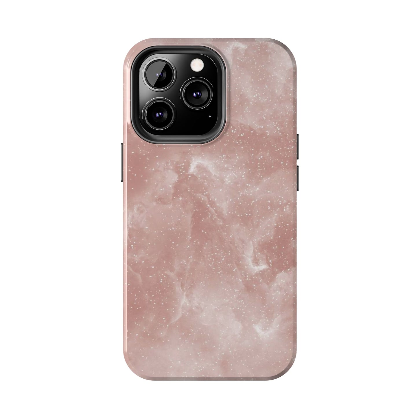 Rose Quartz Glitter Marble iPhone Case