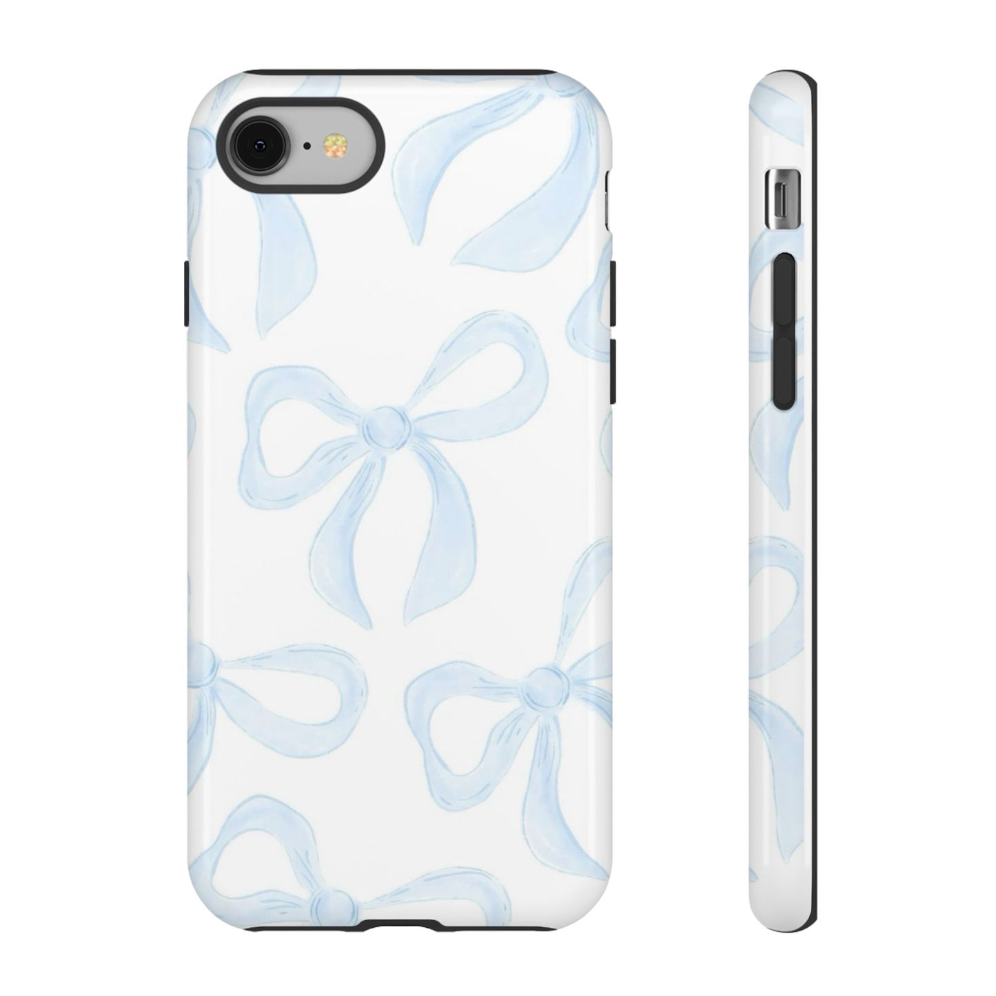 Blue Coquette Bow iPhone Case