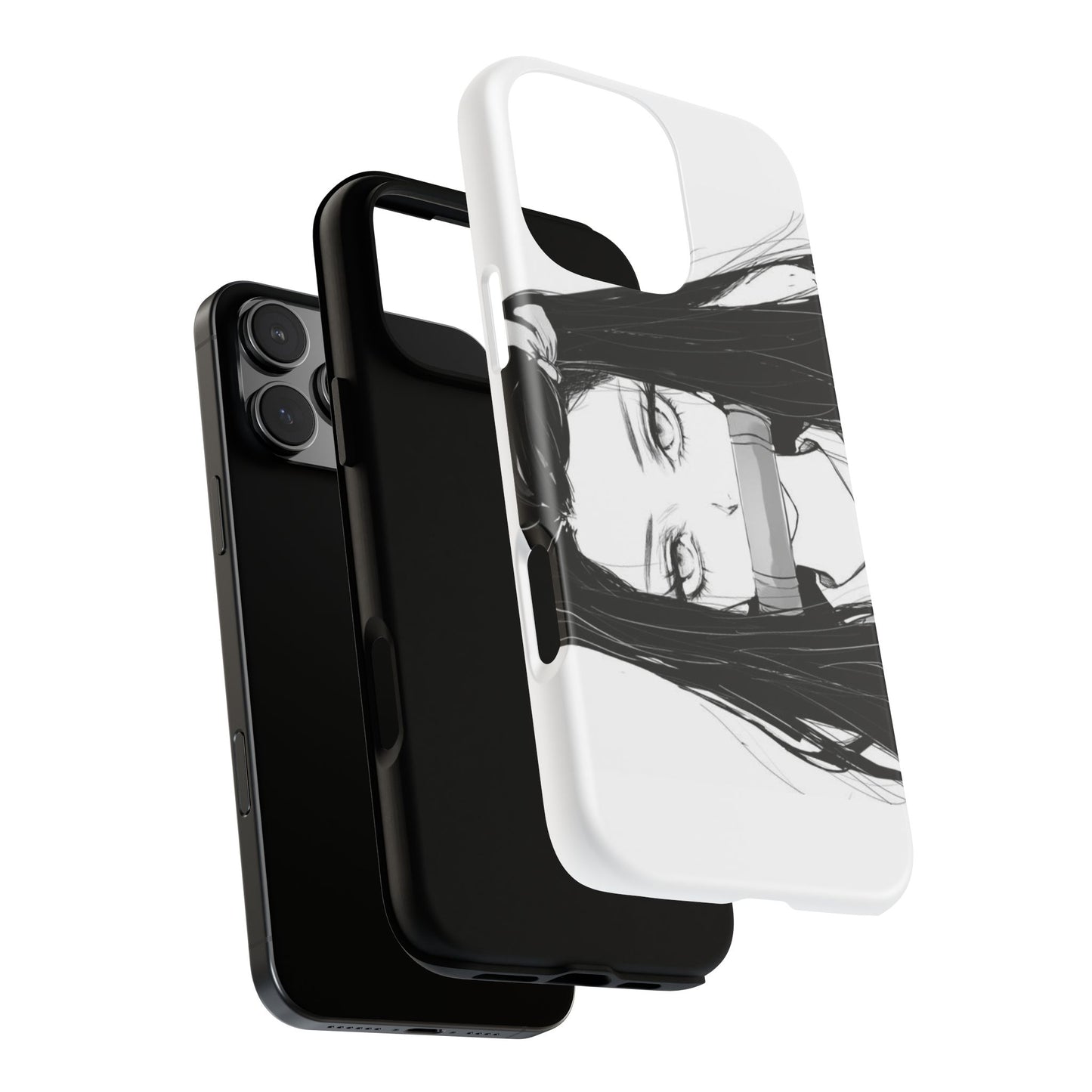 White Nezuko Kamado Clipart Phone Case