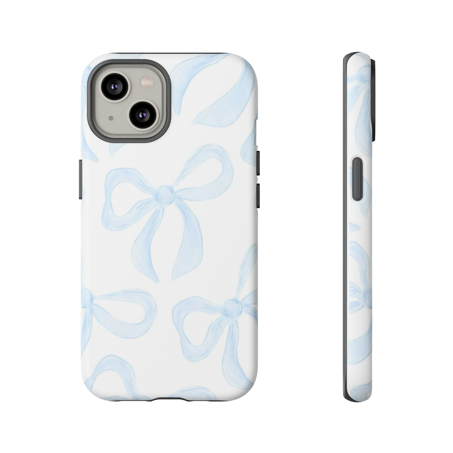 Blue Coquette Bow iPhone Case