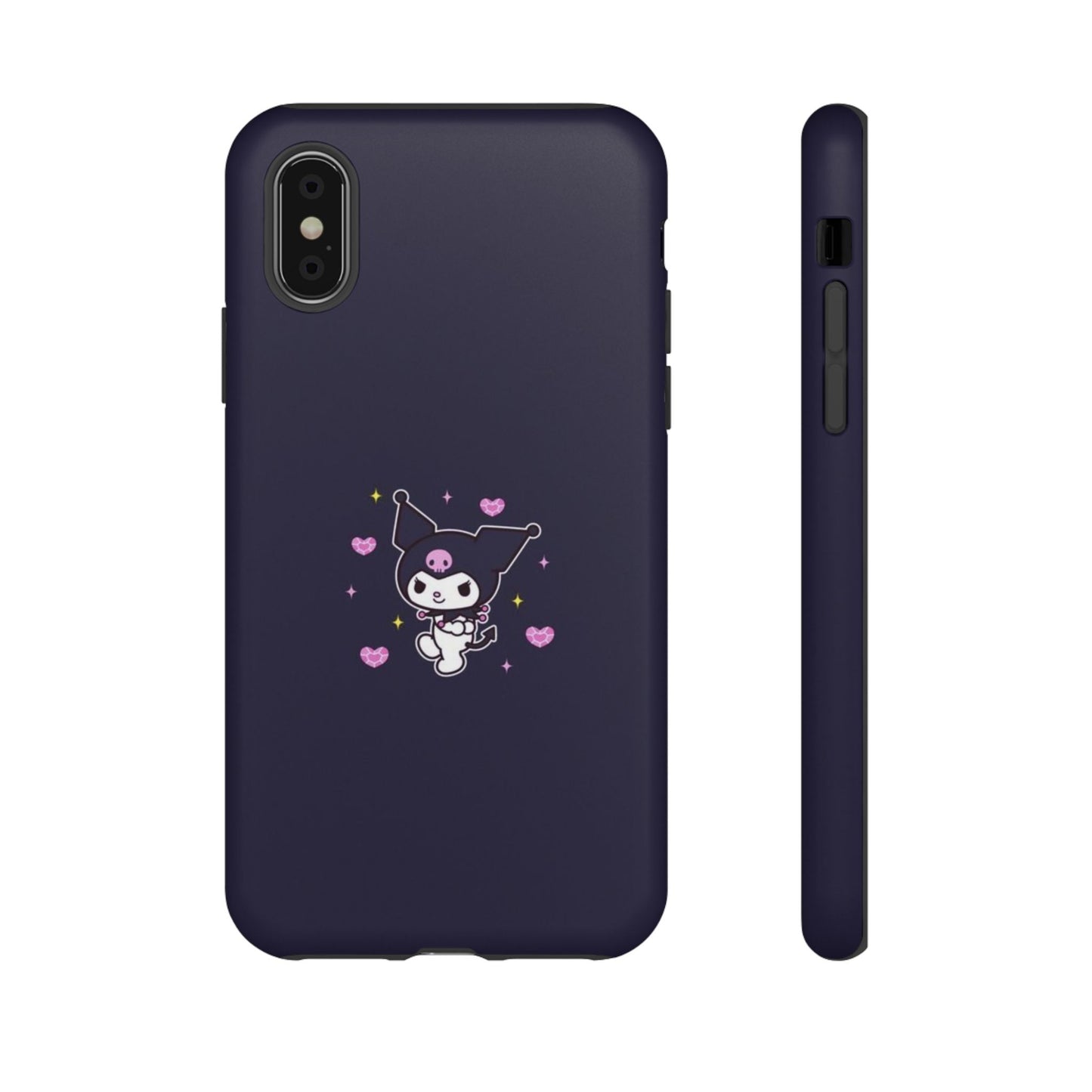 Navy Kuromi Hearts Phone Case