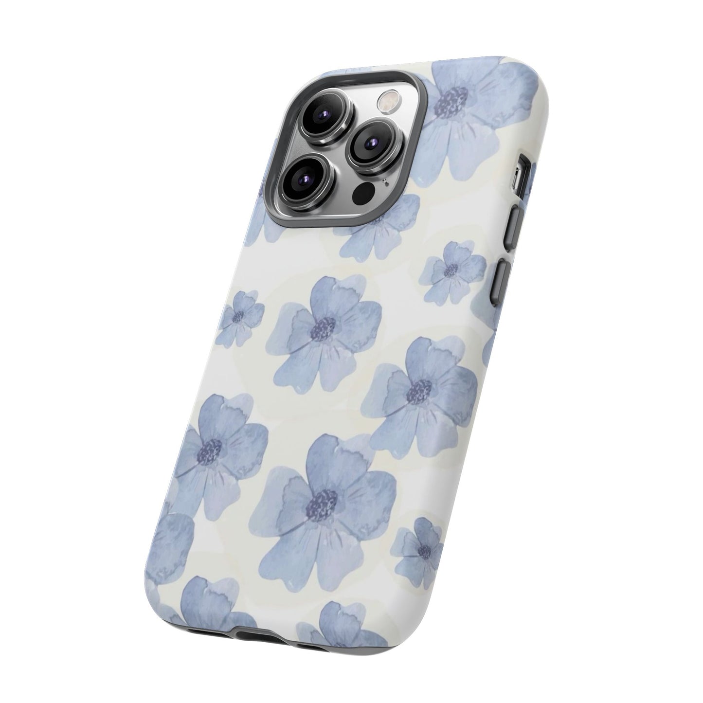 Blue Watercolor Flower iPhone Case