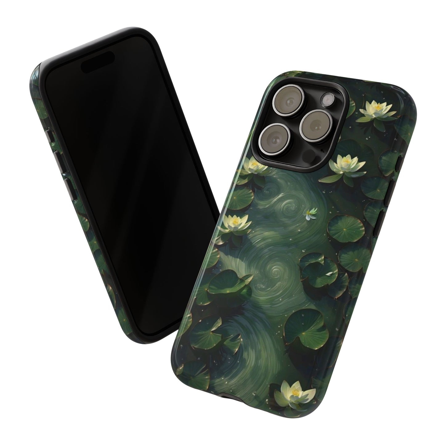 Lilypad Swirls iPhone Case