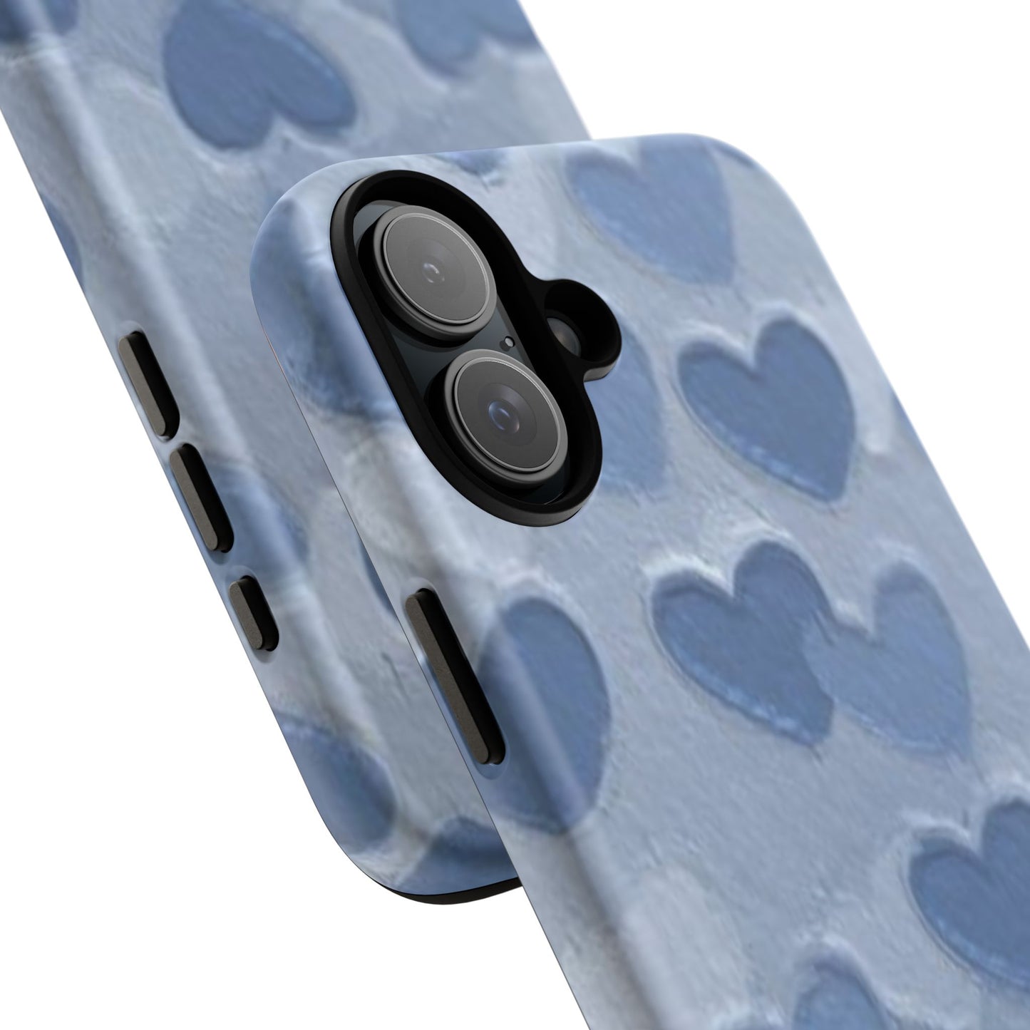 Blue Heart Chalk Wall Phone Case