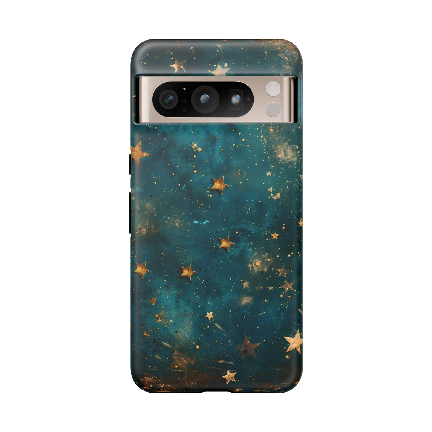 Celestial Gold Stars iPhone Case