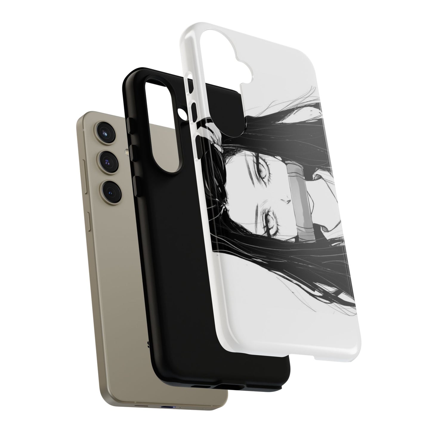 White Nezuko Kamado Clipart Phone Case