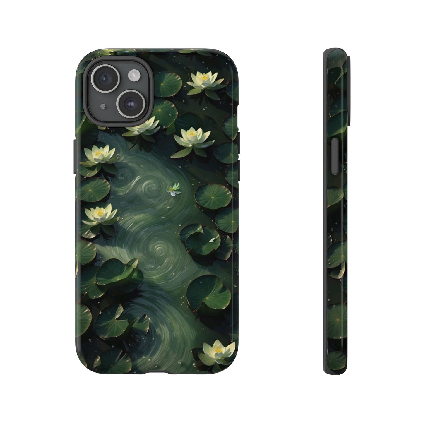 Lilypad Swirls iPhone Case