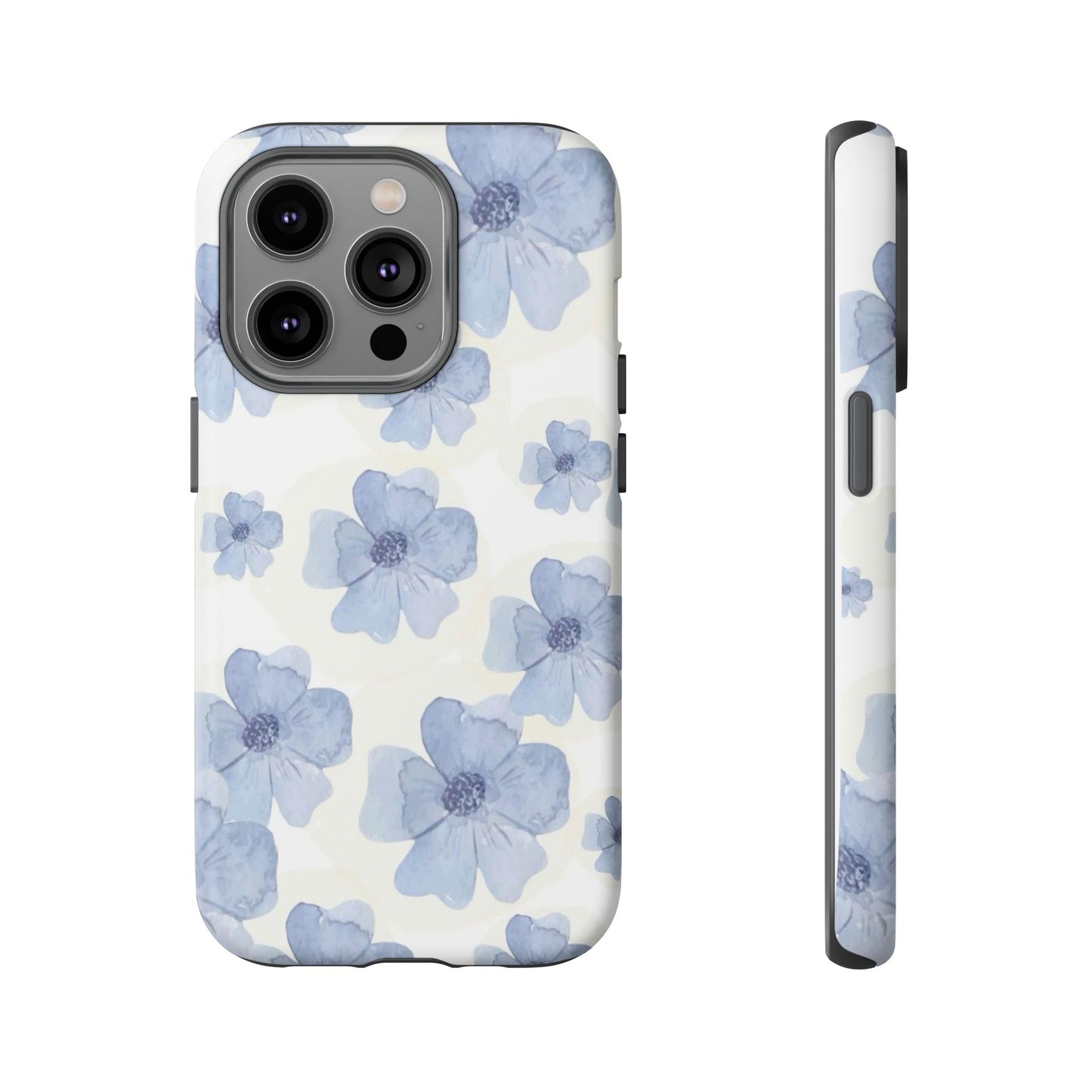 Blue Watercolor Flower iPhone Case