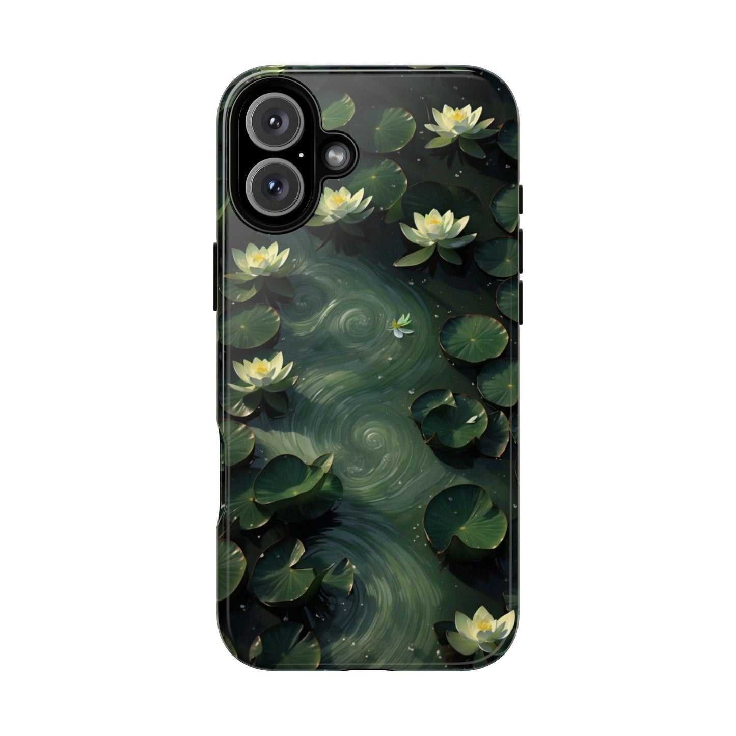 Lilypad Swirls iPhone Case