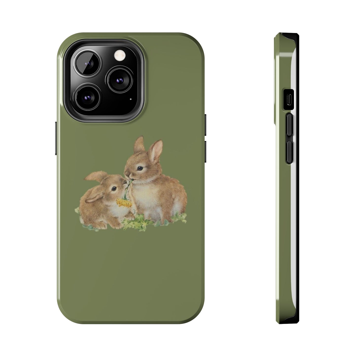 Olive Bunny iPhone Case