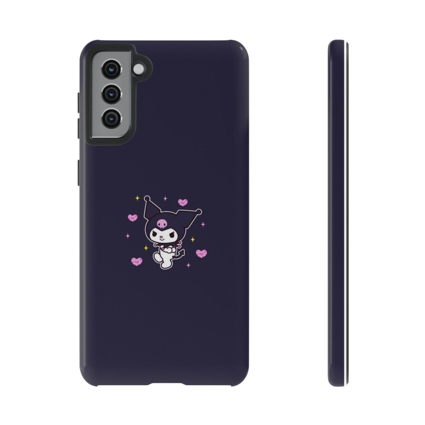 Navy Kuromi Hearts Phone Case